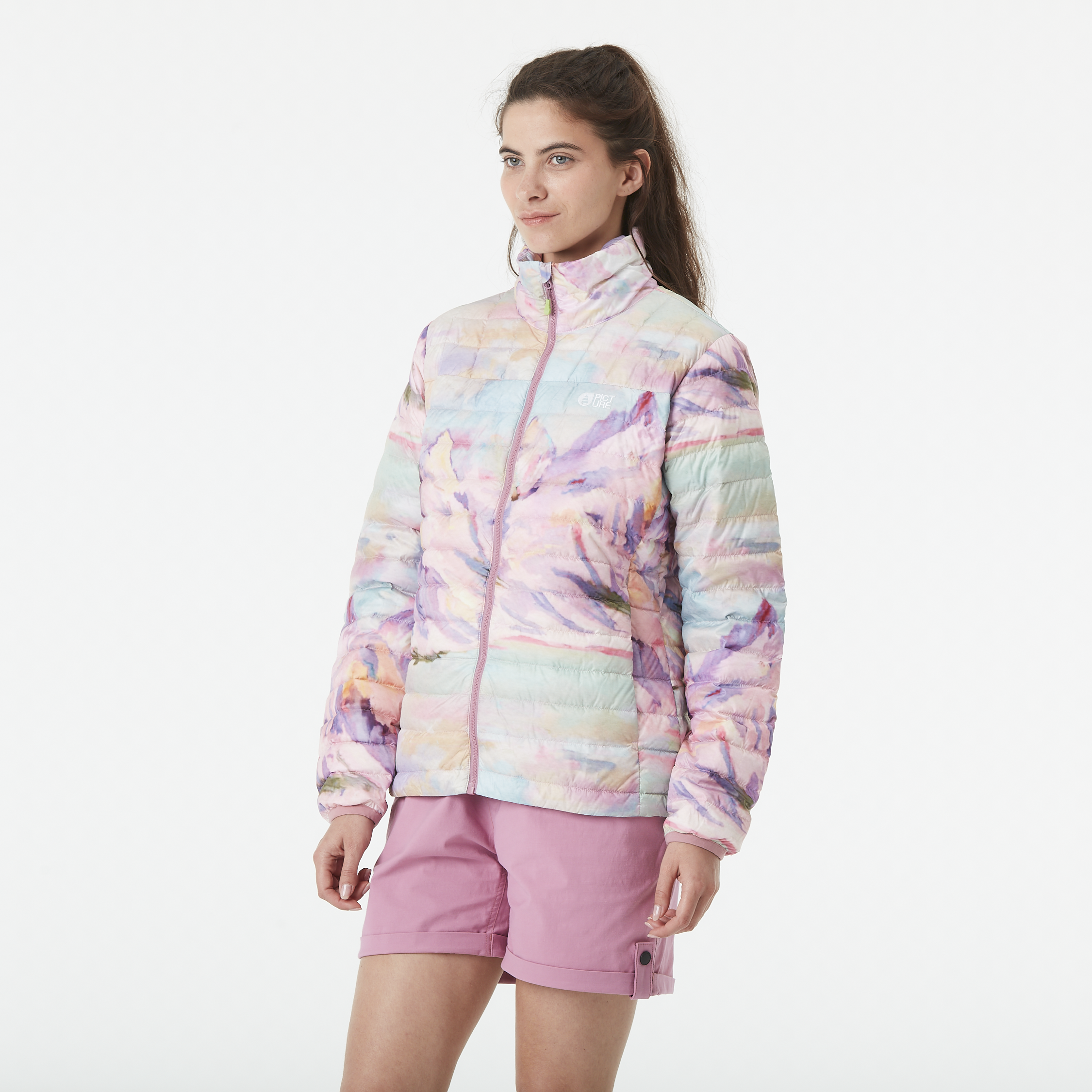 Femme LIGHT PUFF W PRINTED JKT Montanea Print