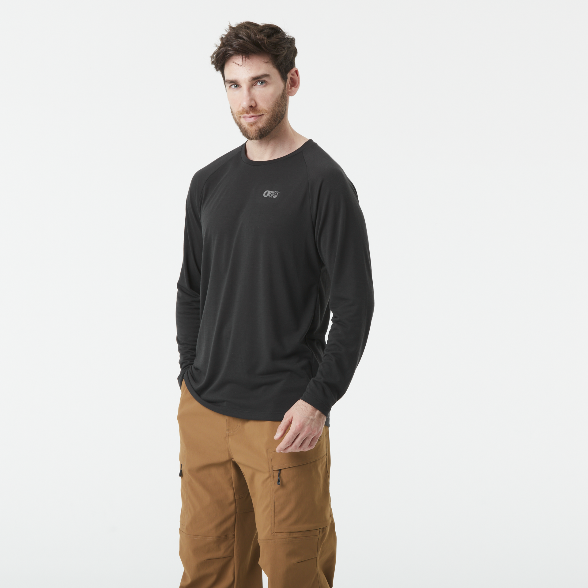 Hiking TIMONT LS TECH TEE Black