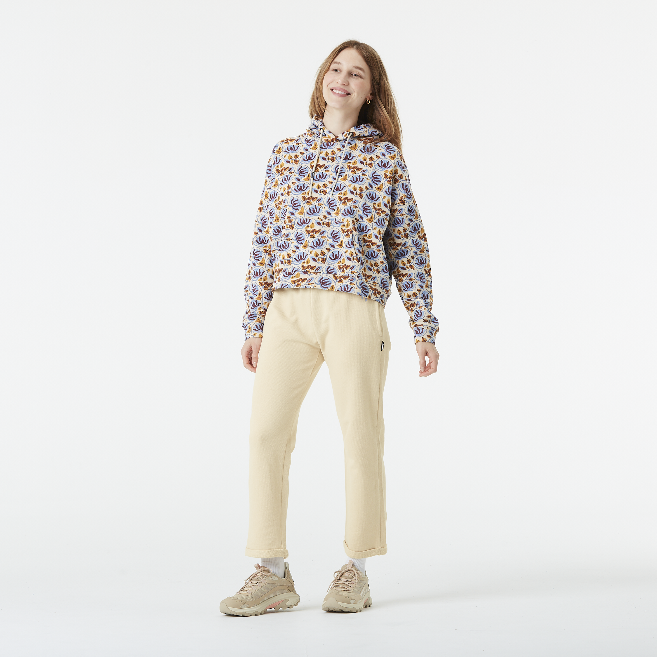 NERIS PRINTED HOODIE Alpine Thistle Print