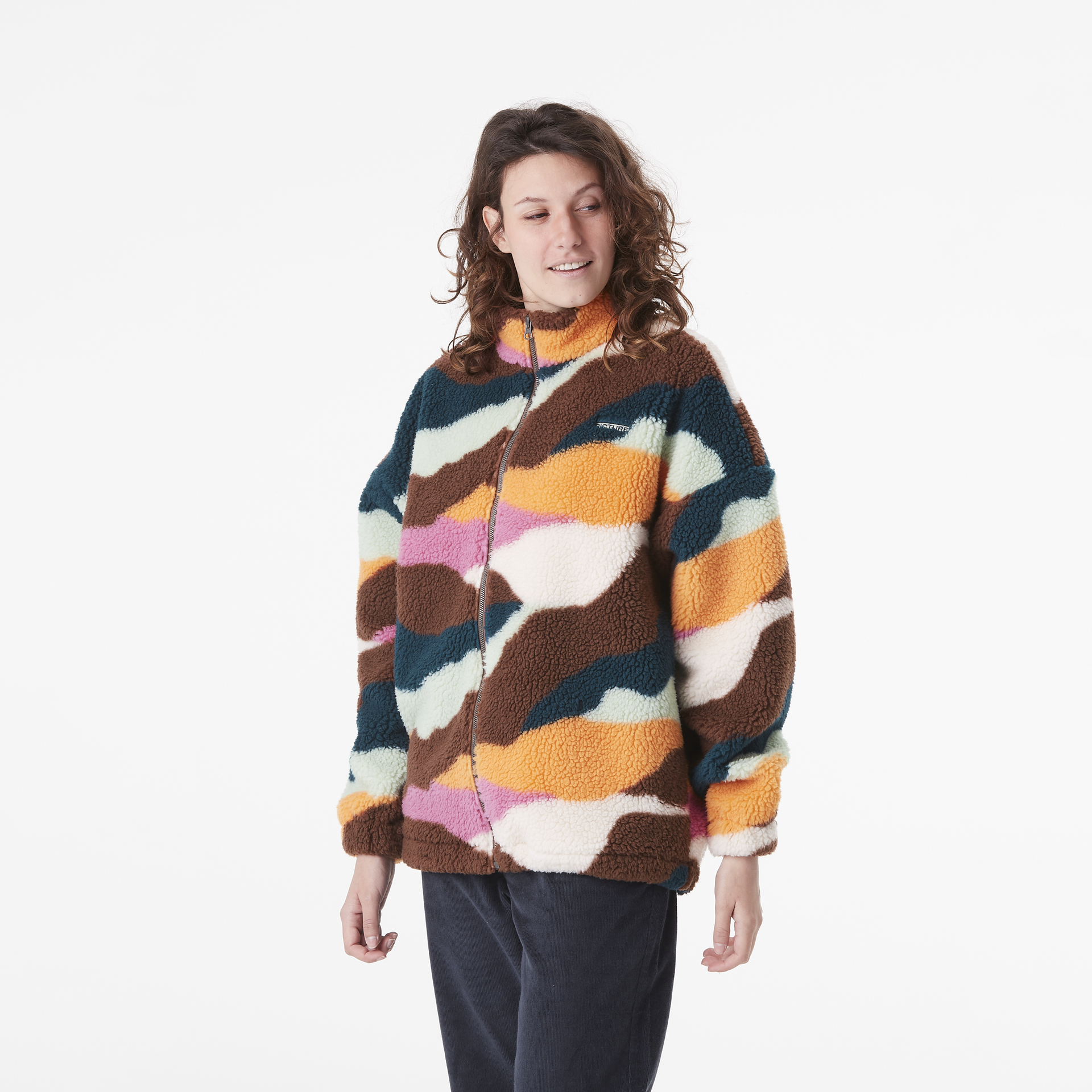 Outdoor lifestyle GYPSI ZIP FLEECE Strates Print