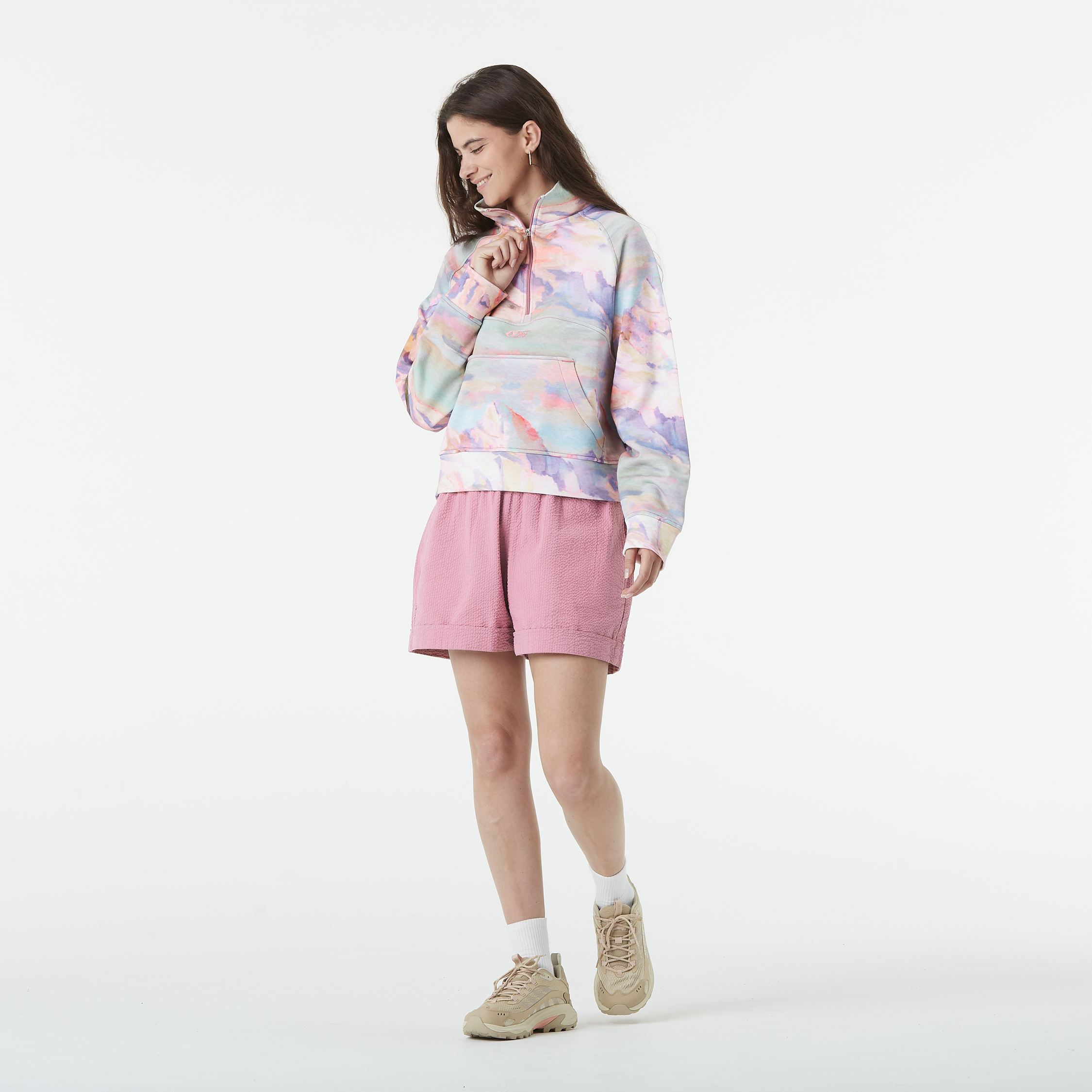 QUENDA 1/2 ZIP P SWEAT Montanea Print