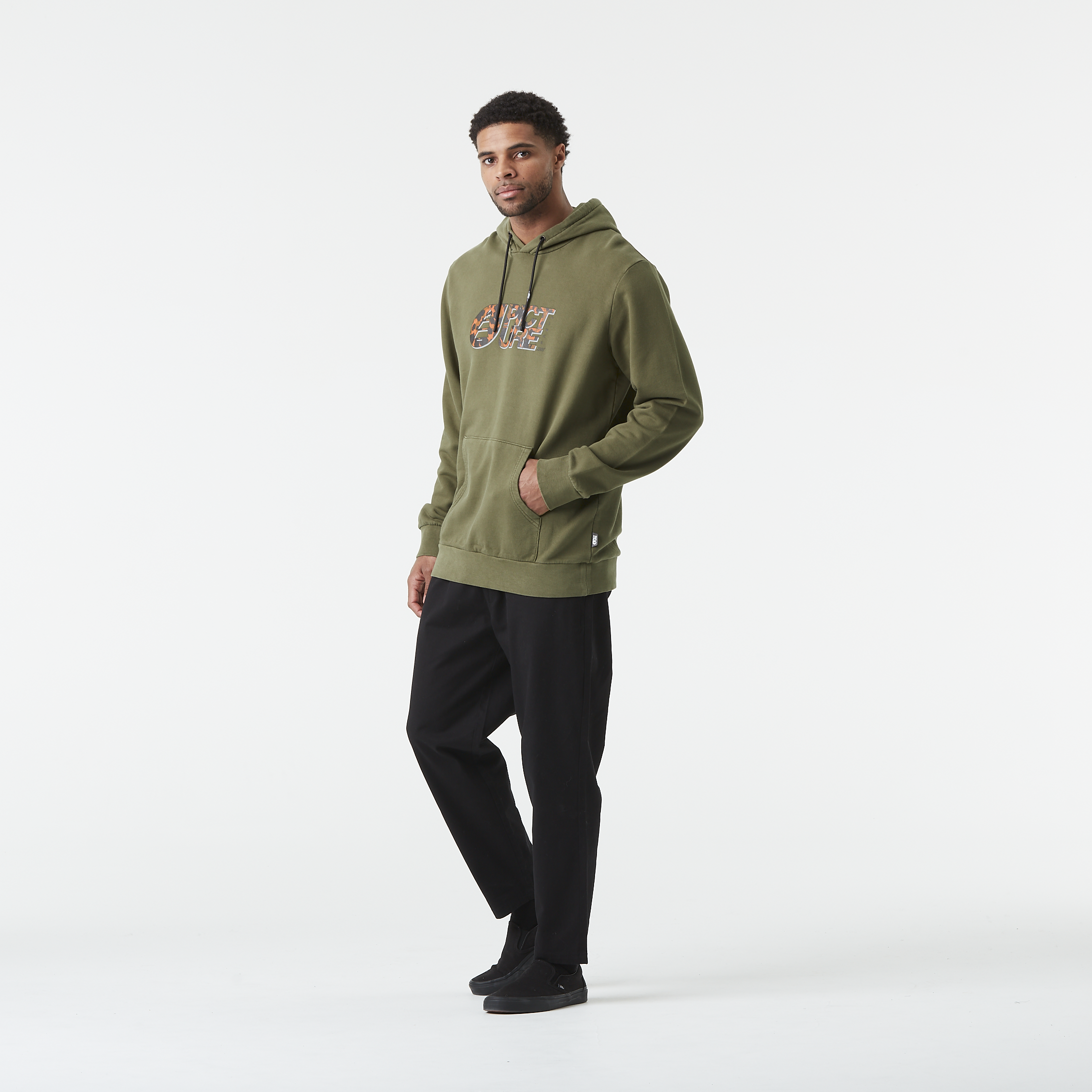 BASEMENT LEO HOODIE Washed Tobacco