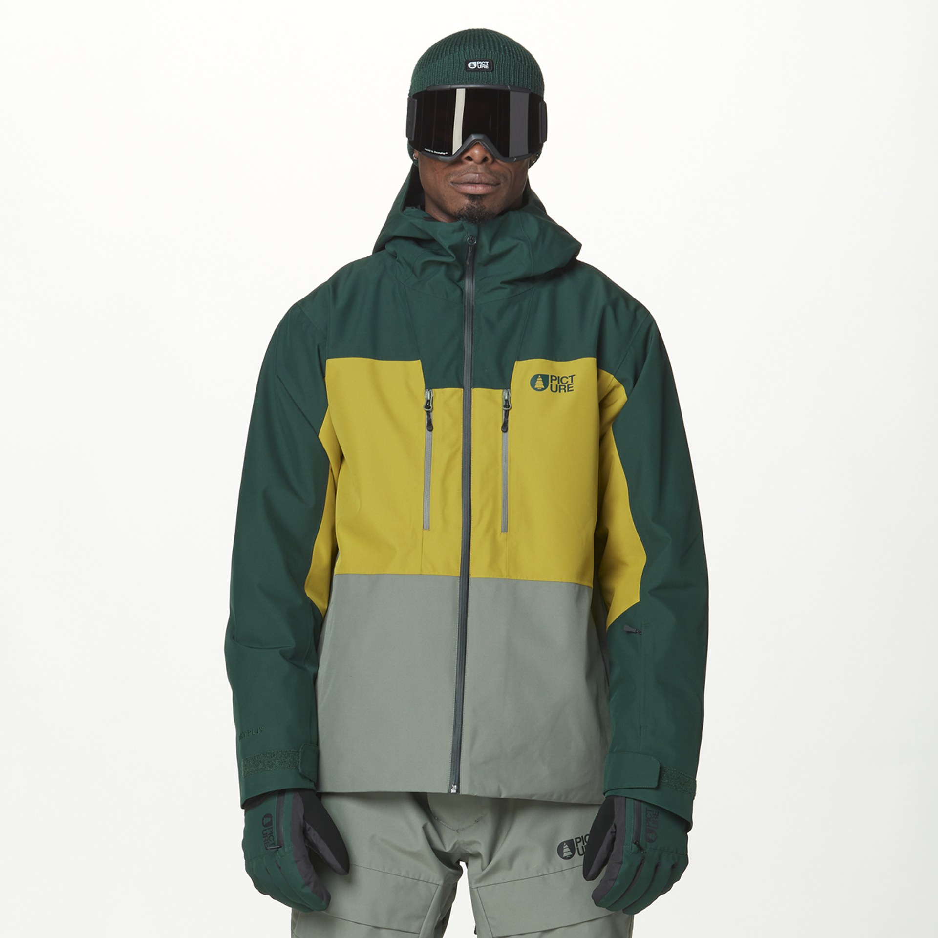 Homme PICTURE OBJECT JKT Pdrsa Pine Golden L Wre