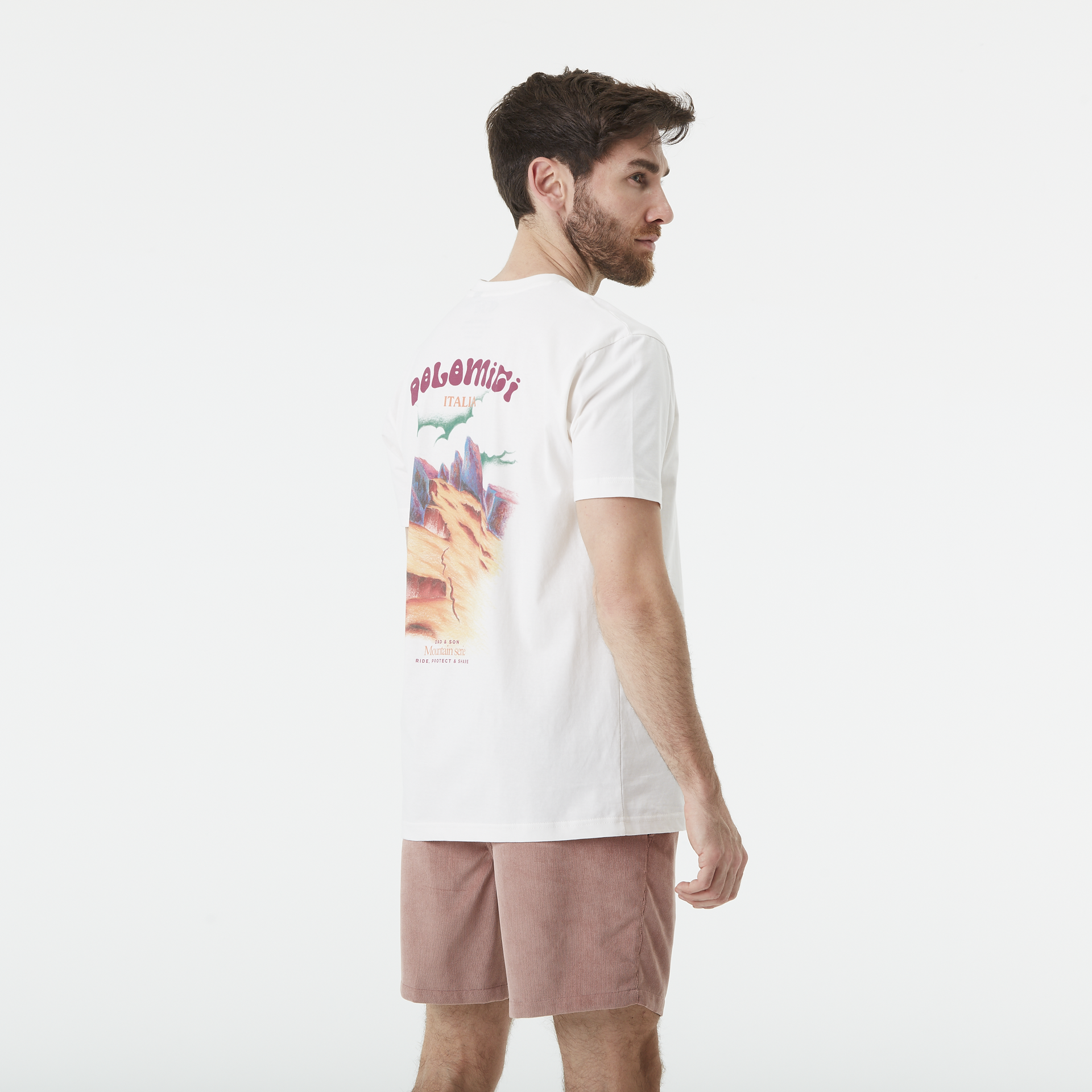 Outdoor lifestyle D&S DOLOMITI TEE Natural White