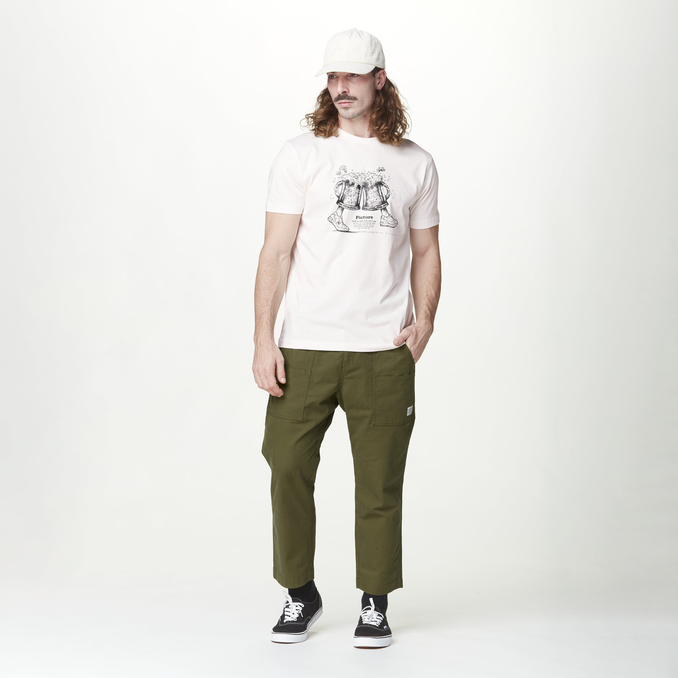 D&S BEERFOOT TEE Natural White