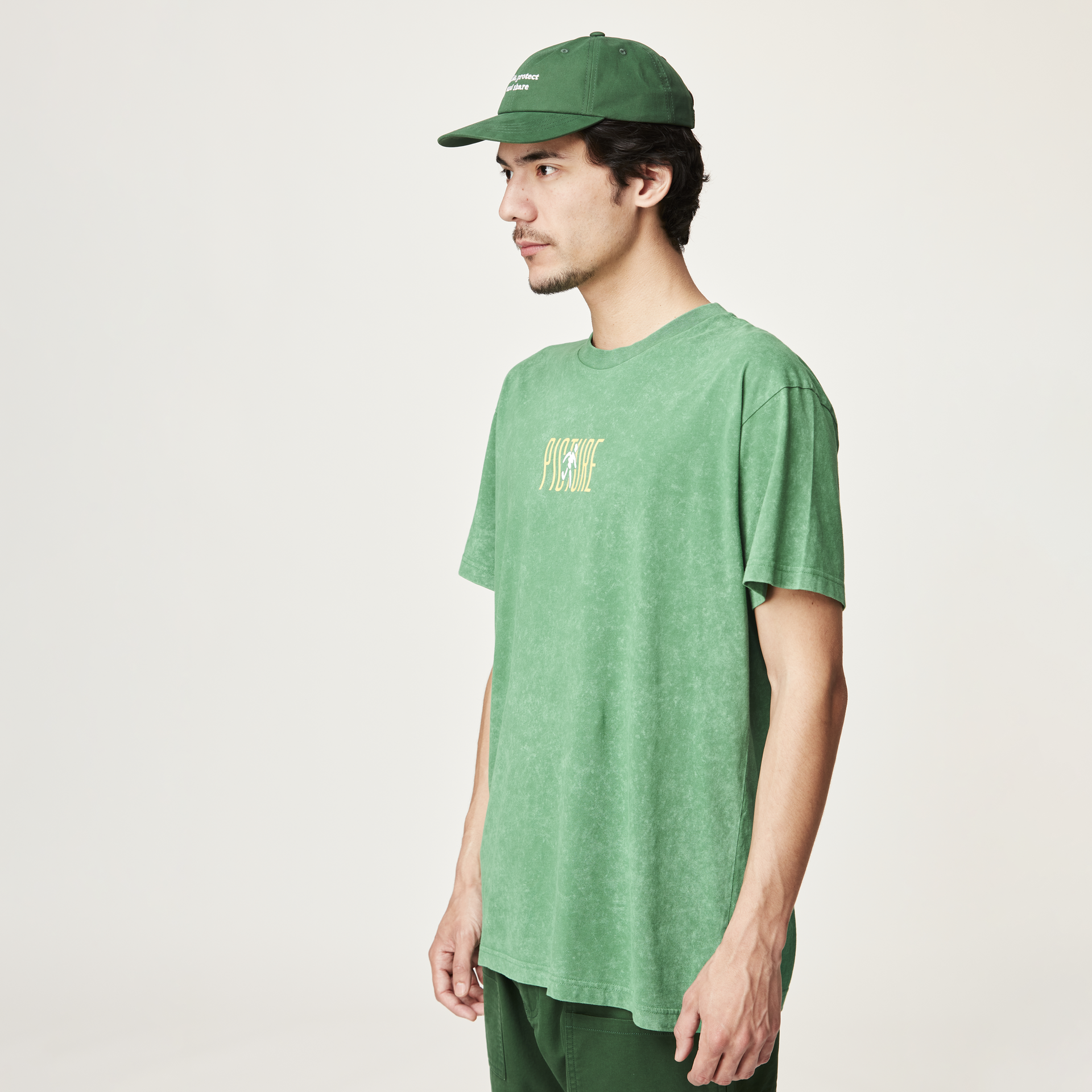 Outlet CARABALLO TEE Green Washed