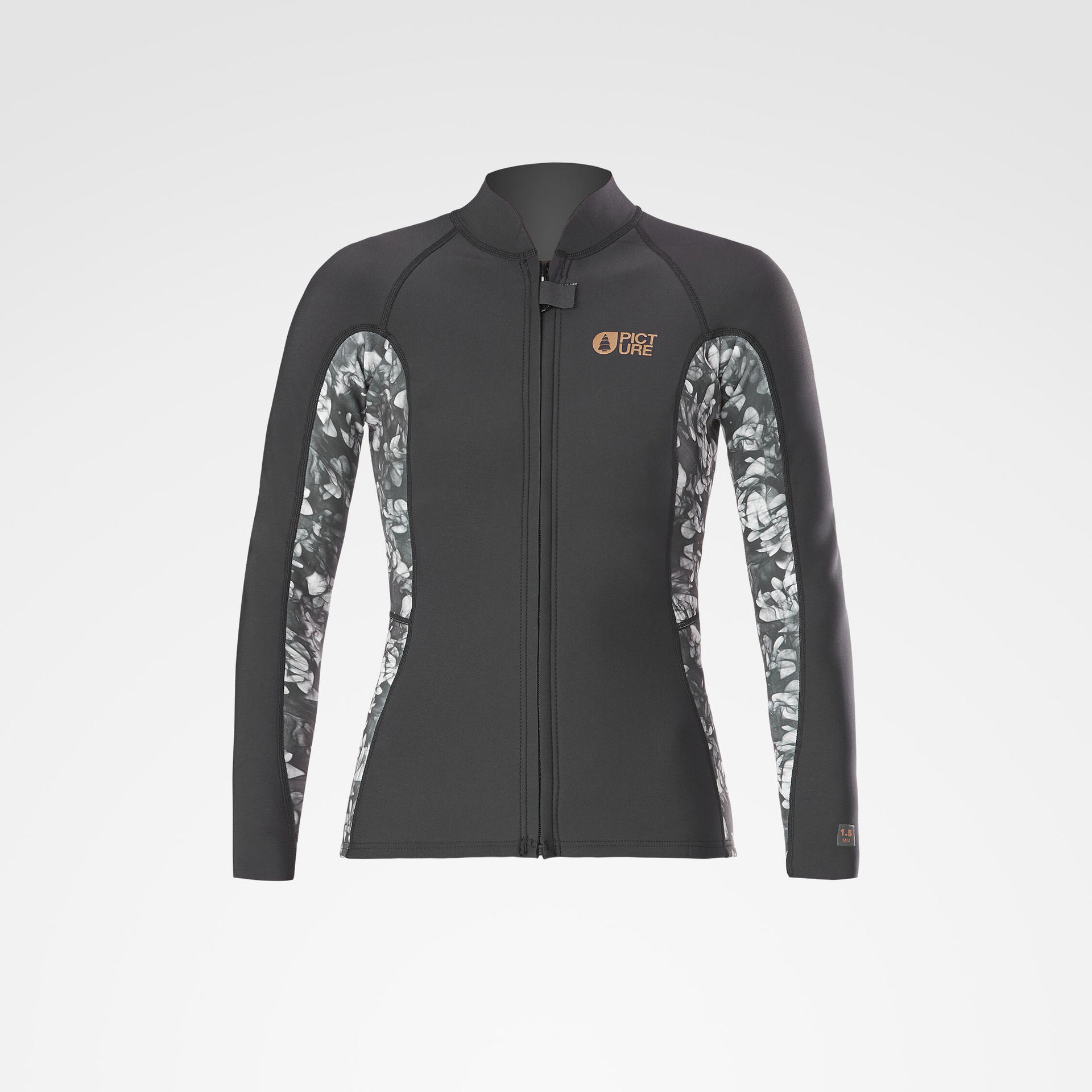 Top de surf femme WILL W FZ 1.5 Black