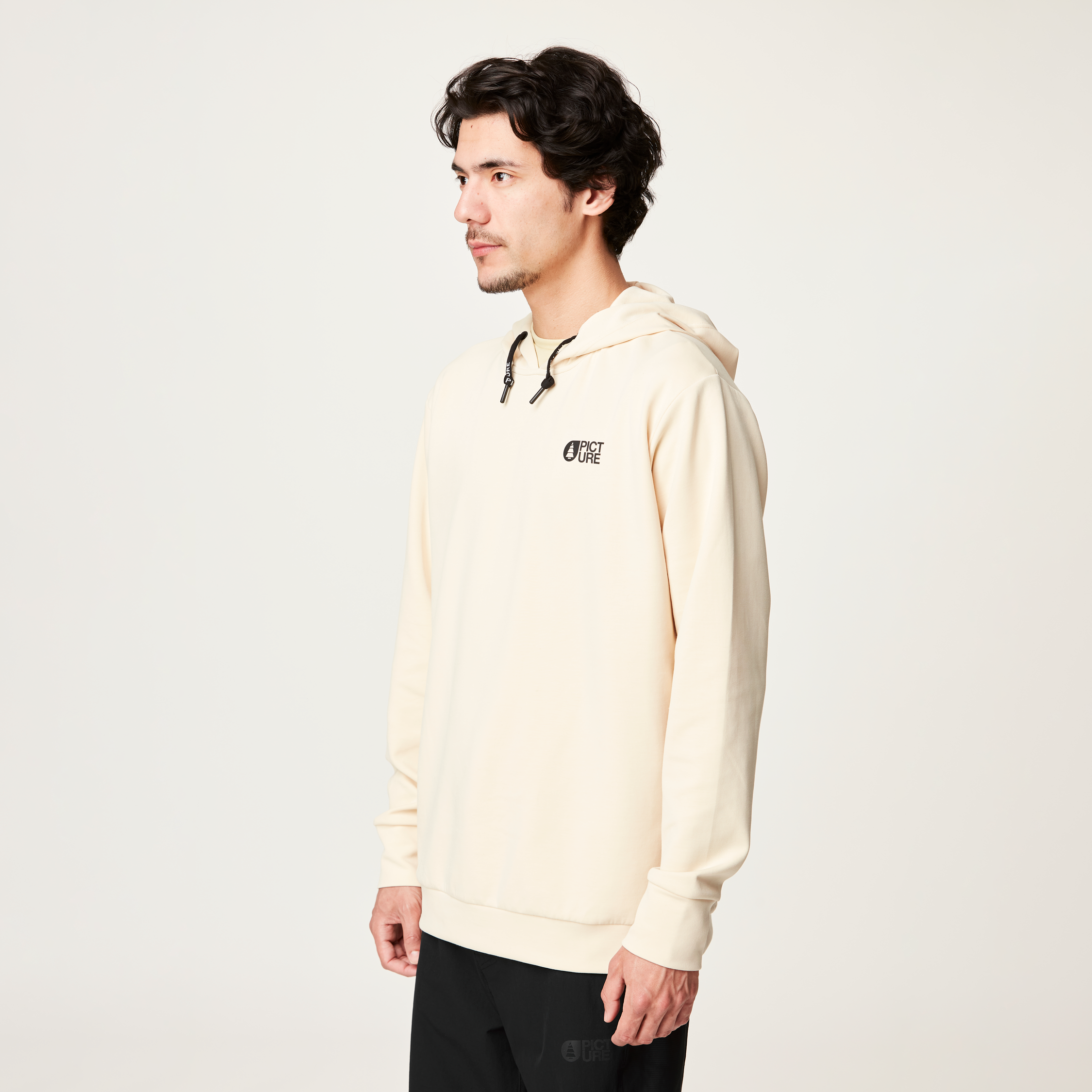 Technical fleeces FLACK TECH HOODIE Wood Ash
