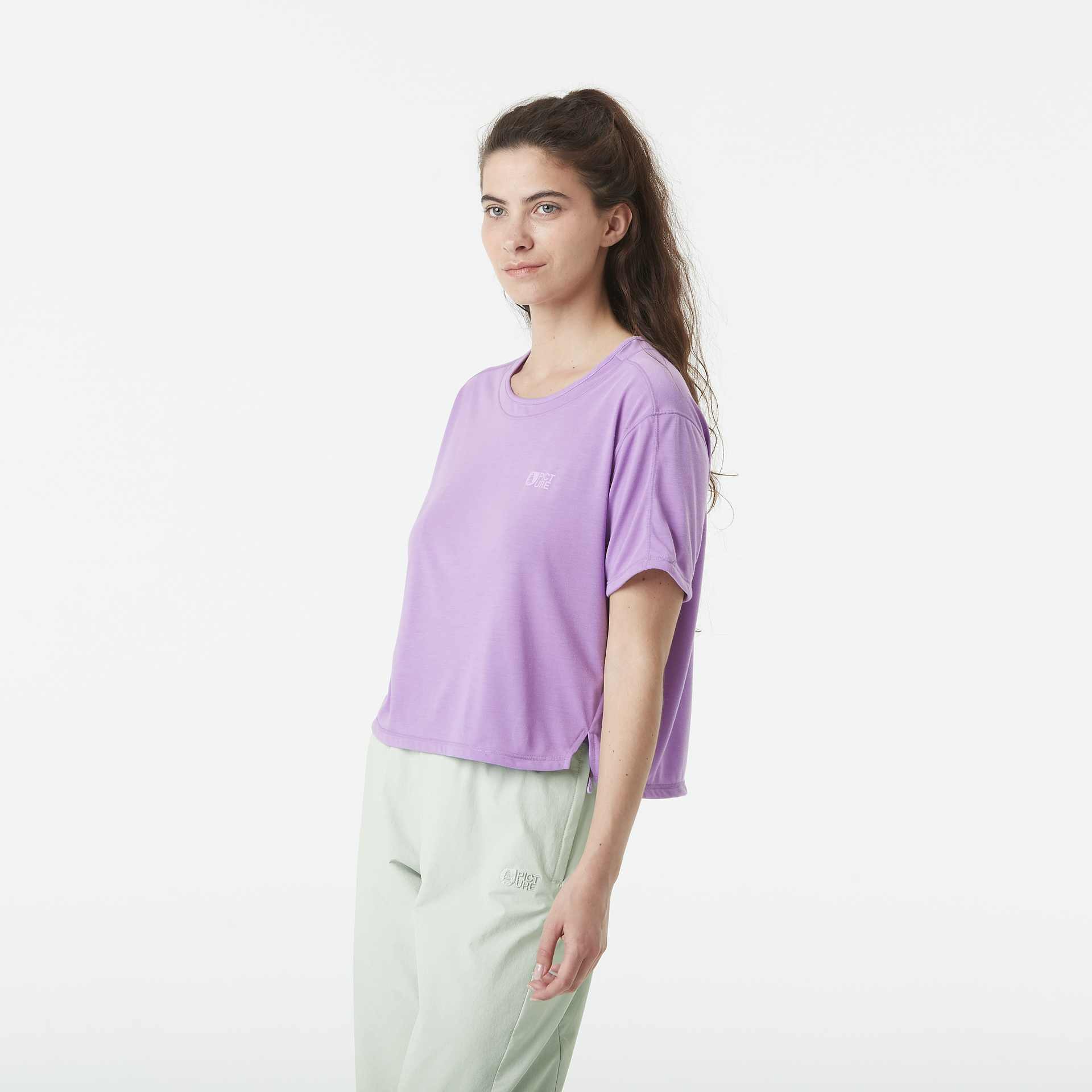 Neue Kollektion Frauen NOVITA TECH TEE Sheer Lilac