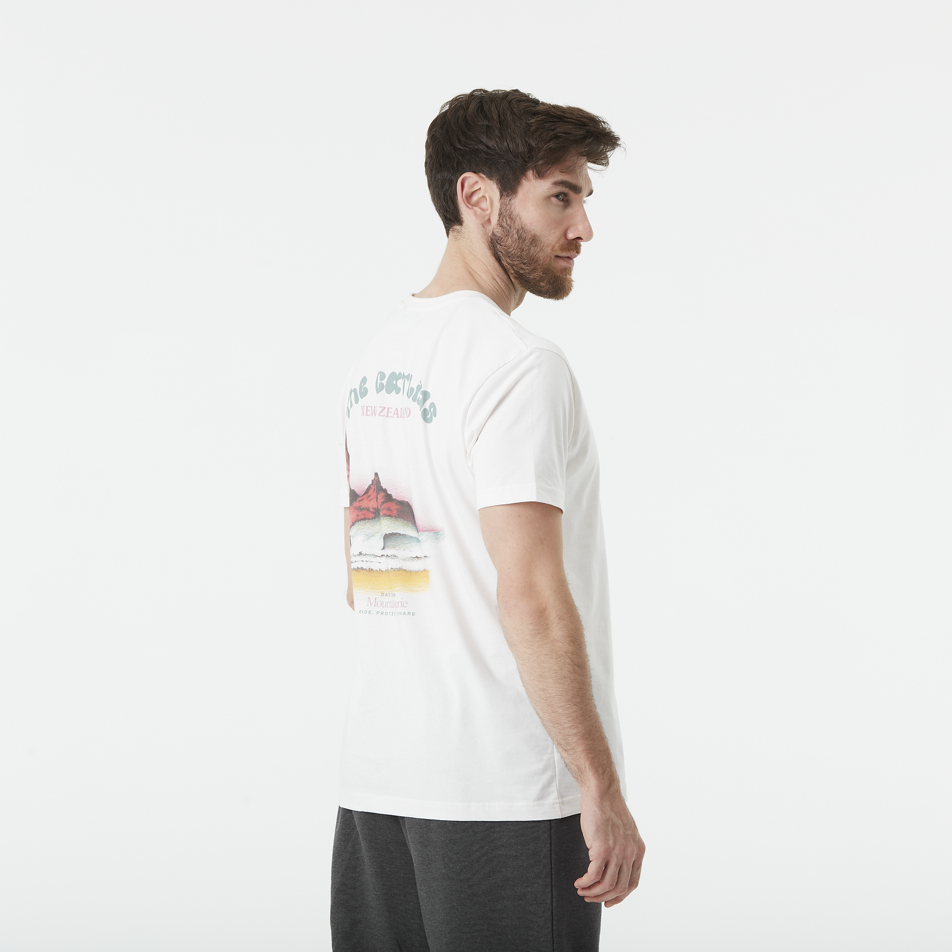 Outdoor lifestyle D&S CATLINS TEE Natural White