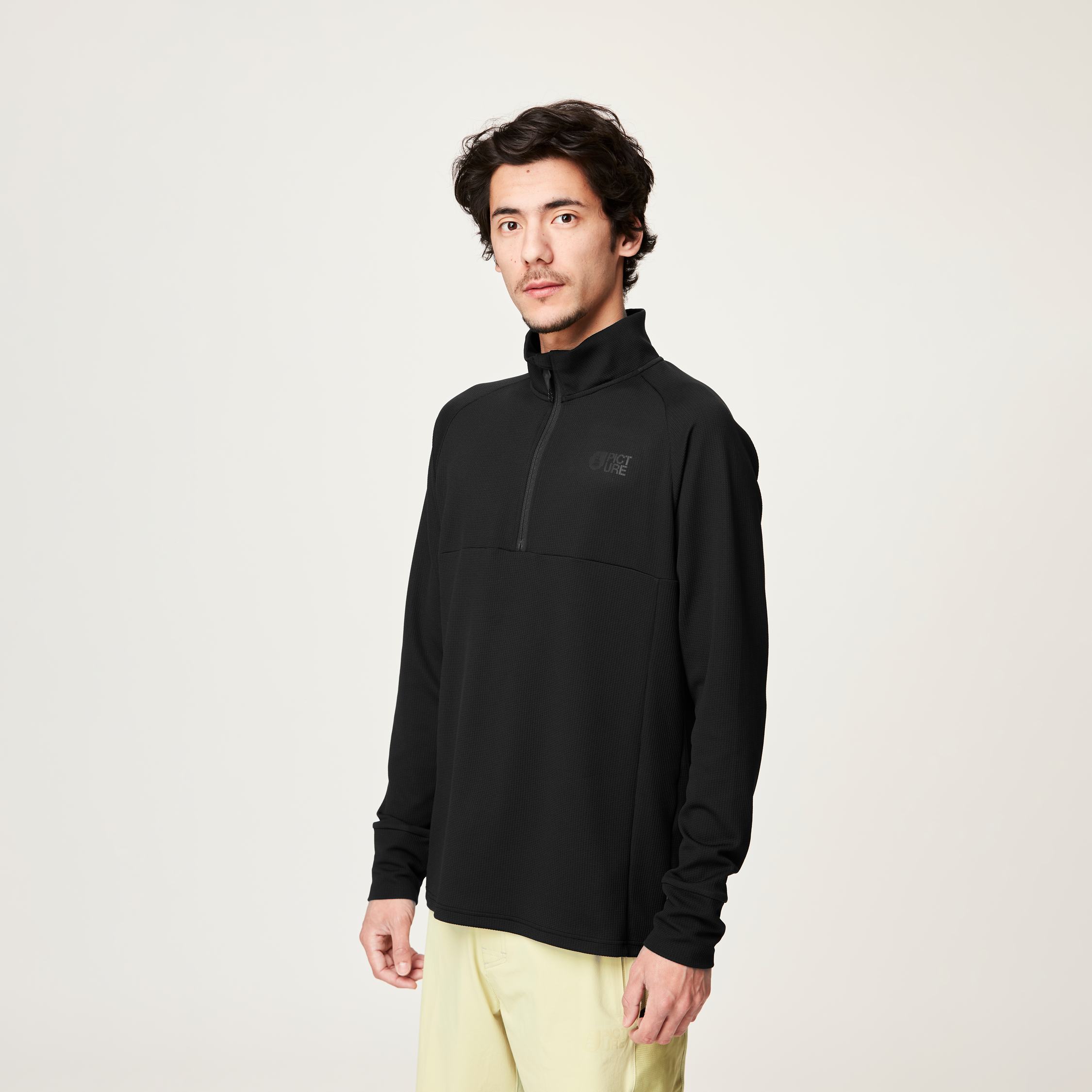Technical fleeces HAUPREK 1/4 TECH FLEECE Black