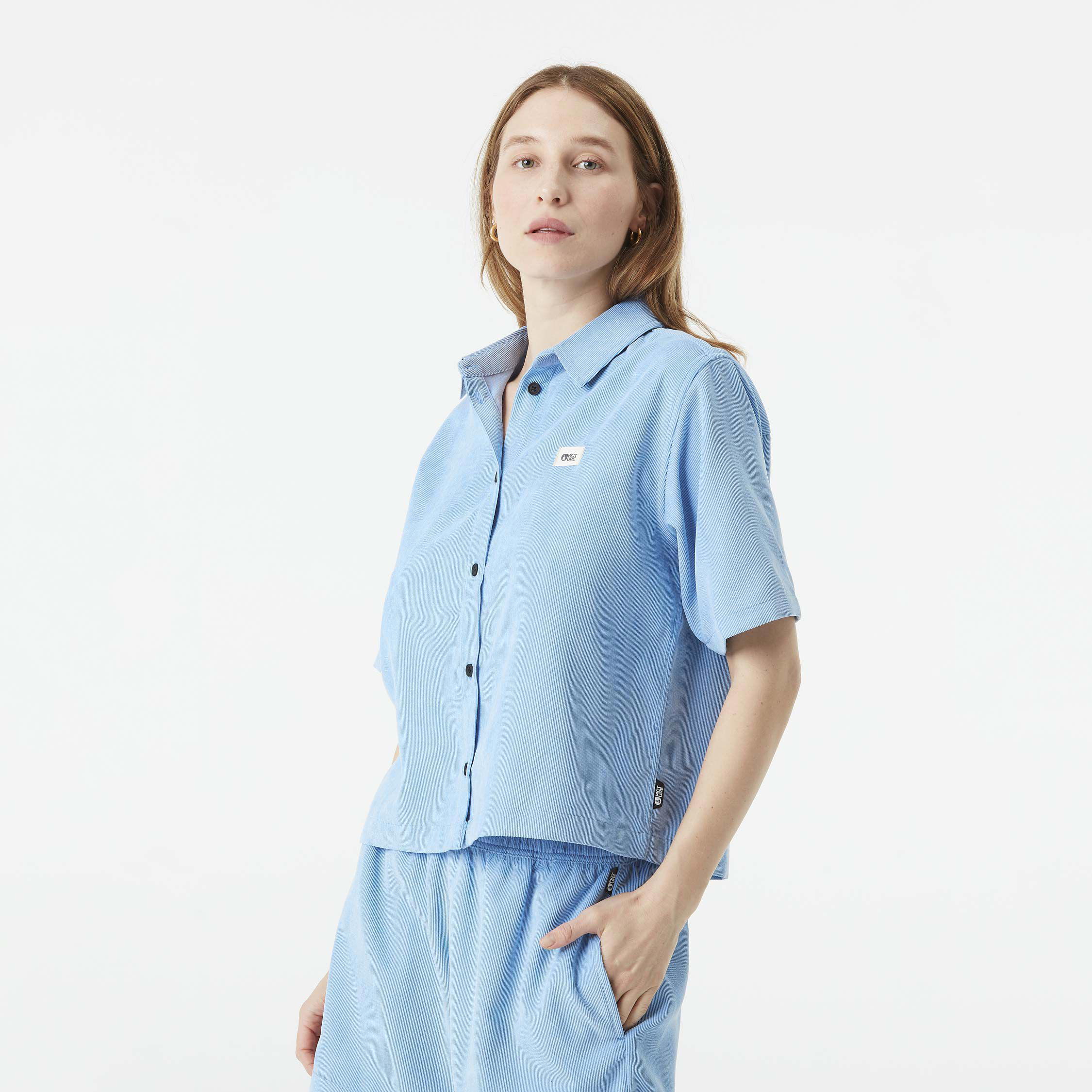 Outdoor lifestyle SESIA CORD SHIRT Vista Blue