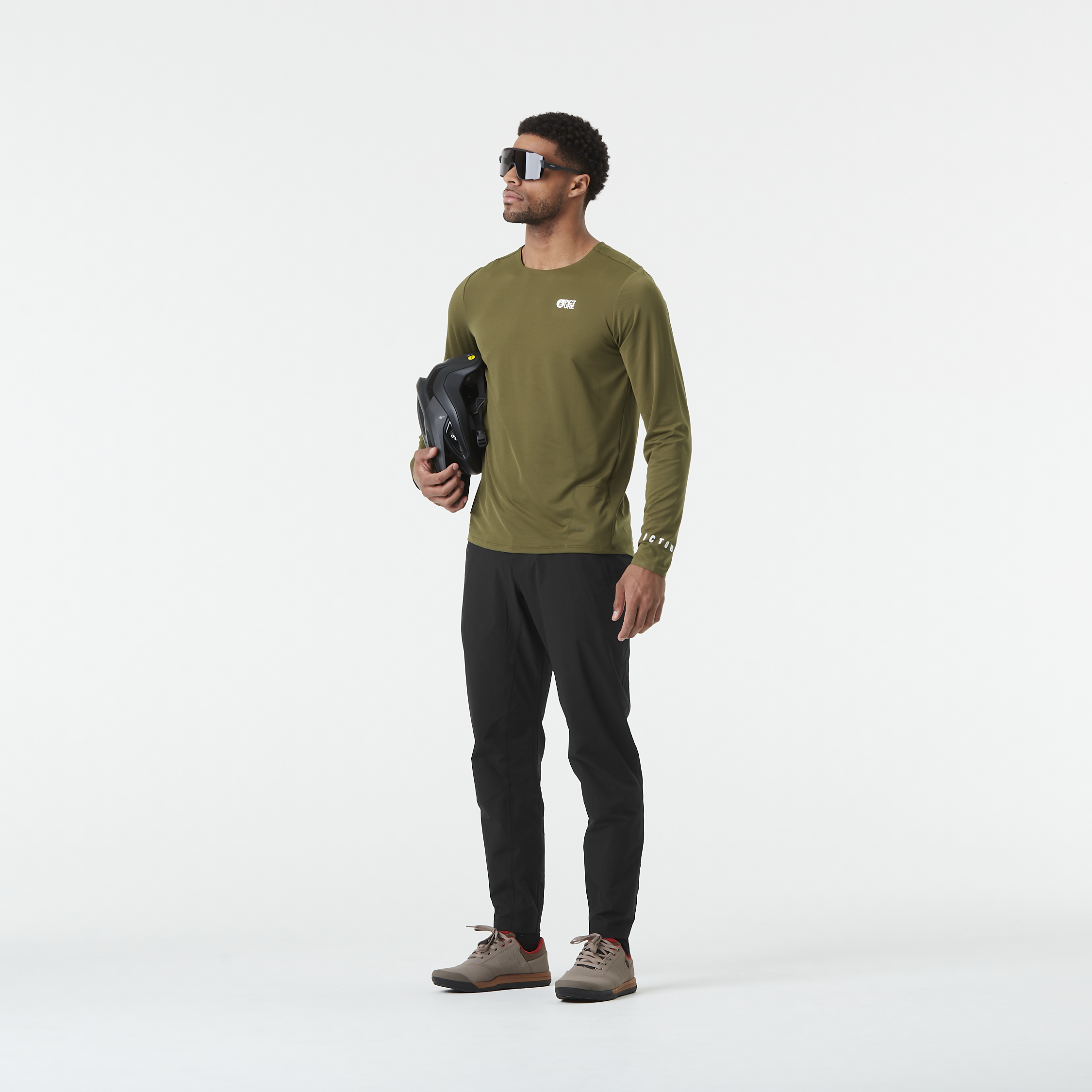 MTB t-shirts OSBORN LS TECH TEE Tobacco