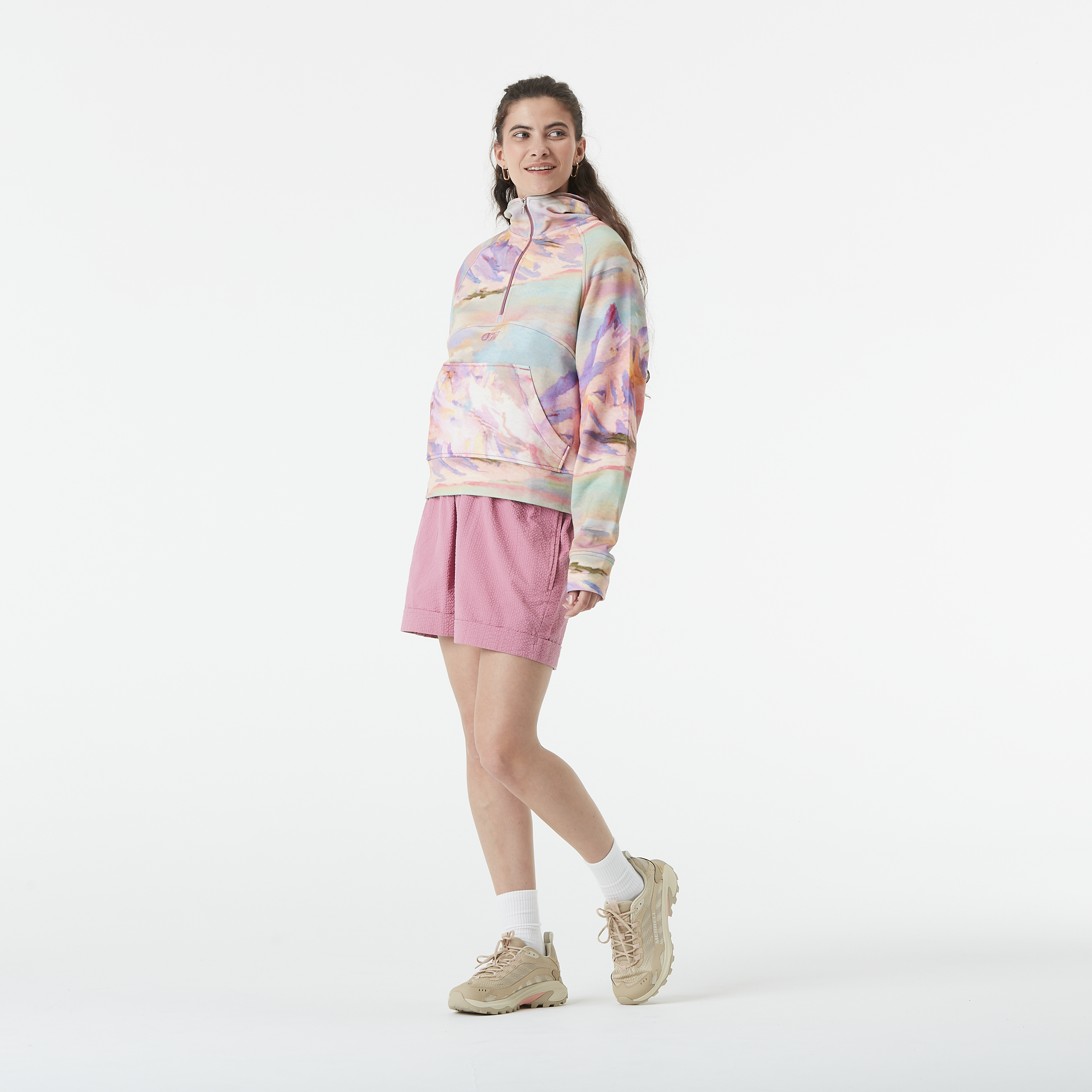 QUENDA 1/2 ZIP PRINTED H Montanea Print
