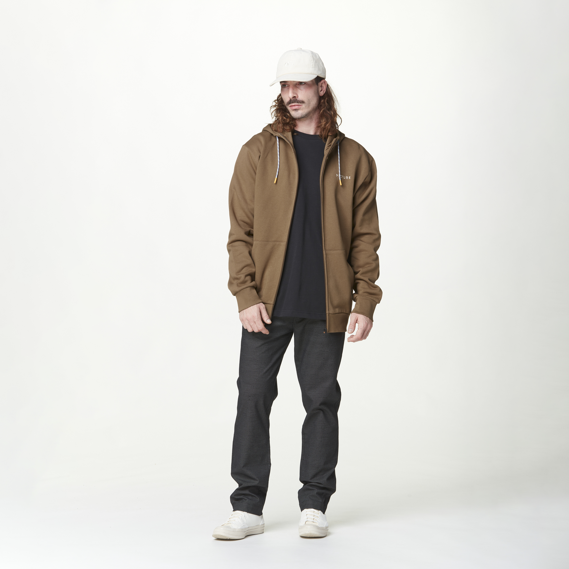 KENOMA ZIP HOODIE Bison
