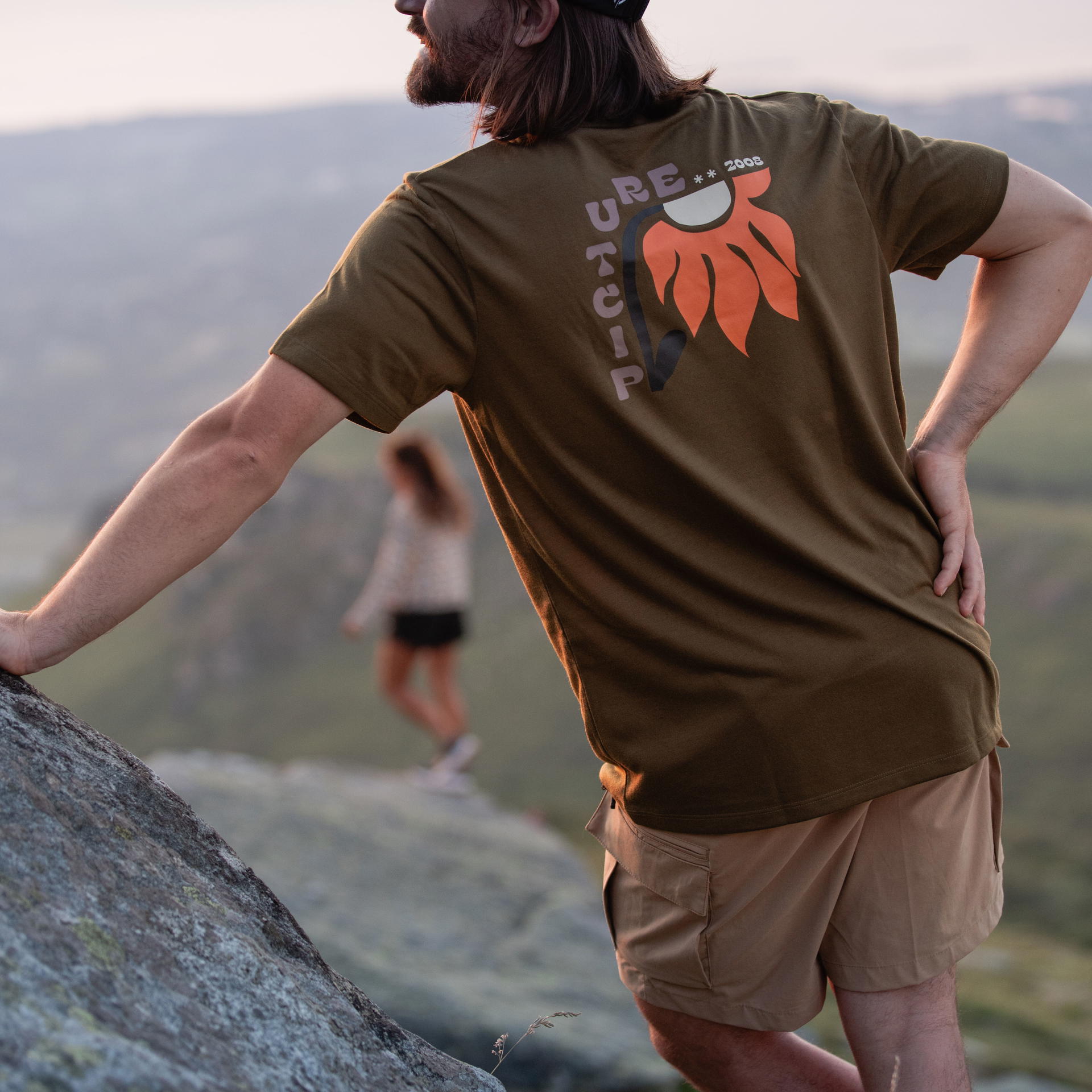 TIMONT SS URBAN TECH TEE Tobacco