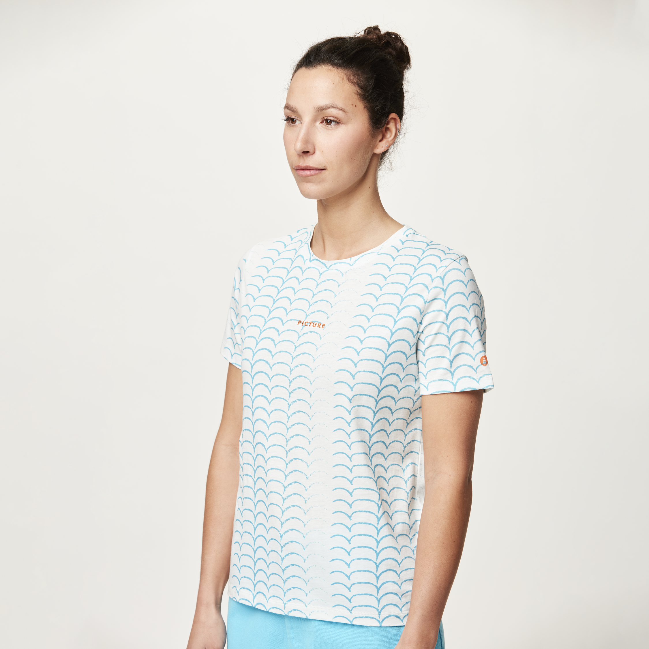Activities AULDEN TEE Water Stripes Print