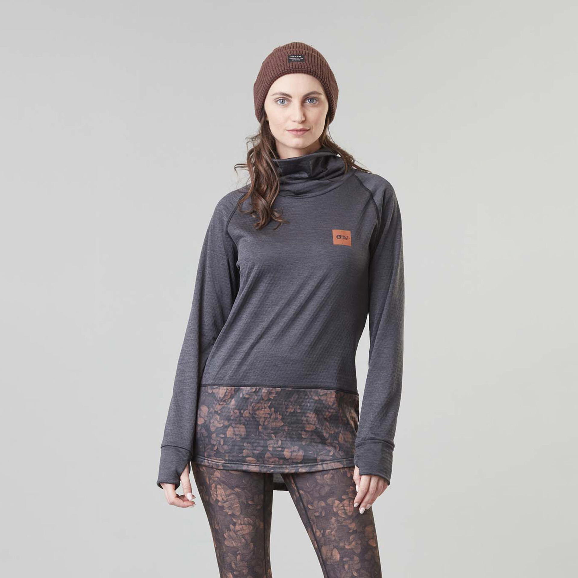 MALYN MERINO TOP Grey Melange