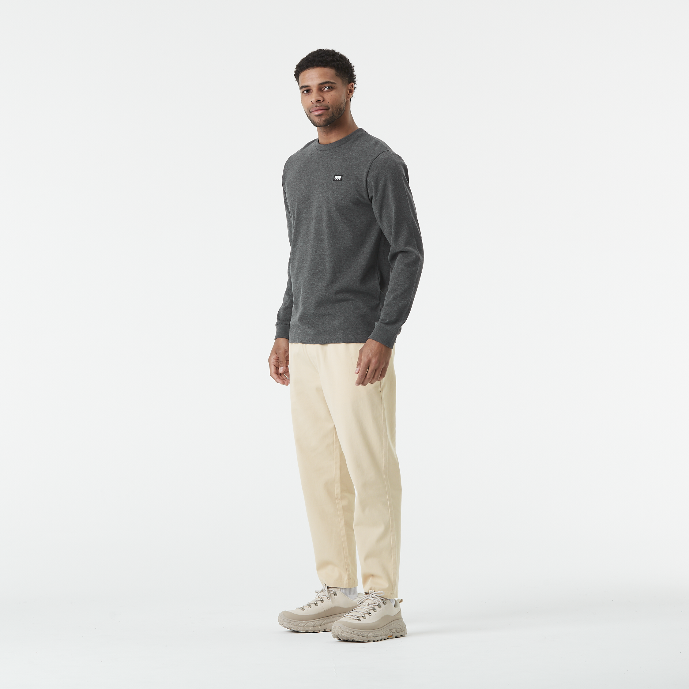 Outdoor lifestyle t-shirts SICAN LS TEE Dark Grey Melange