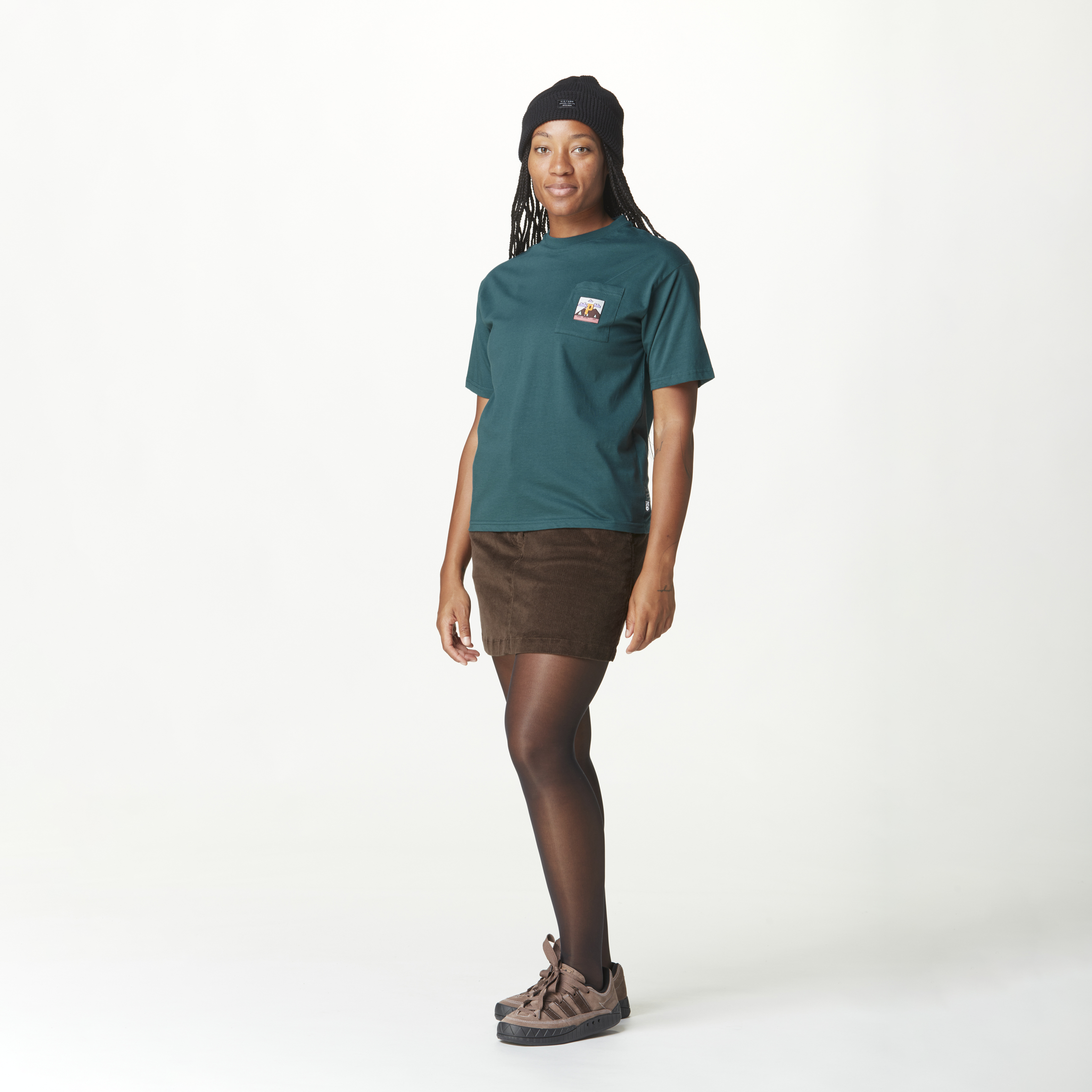 Bottoms DINA CORD SKIRT Dark Chocolate