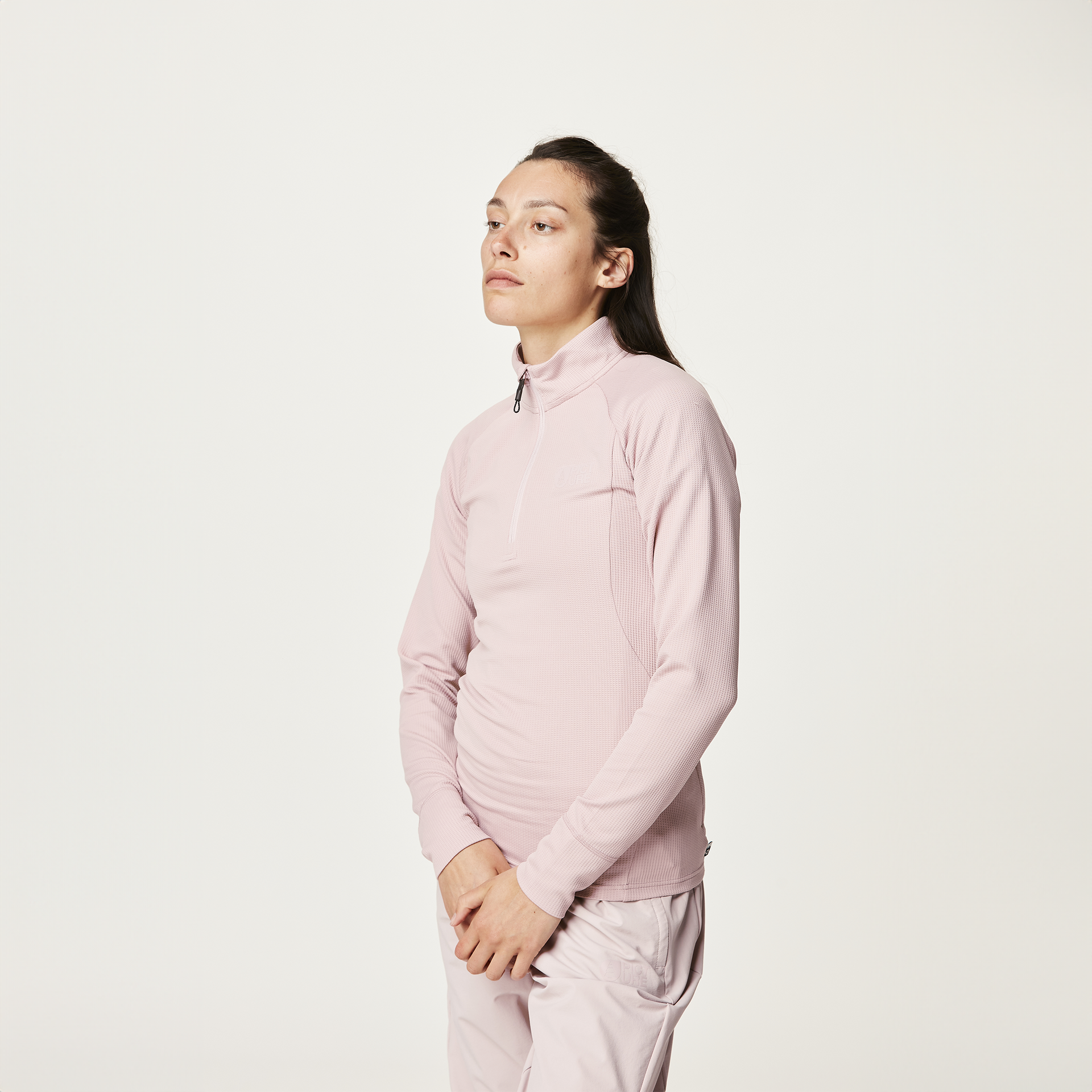 Women WINDY 1/4 FLEECE Shadow gray