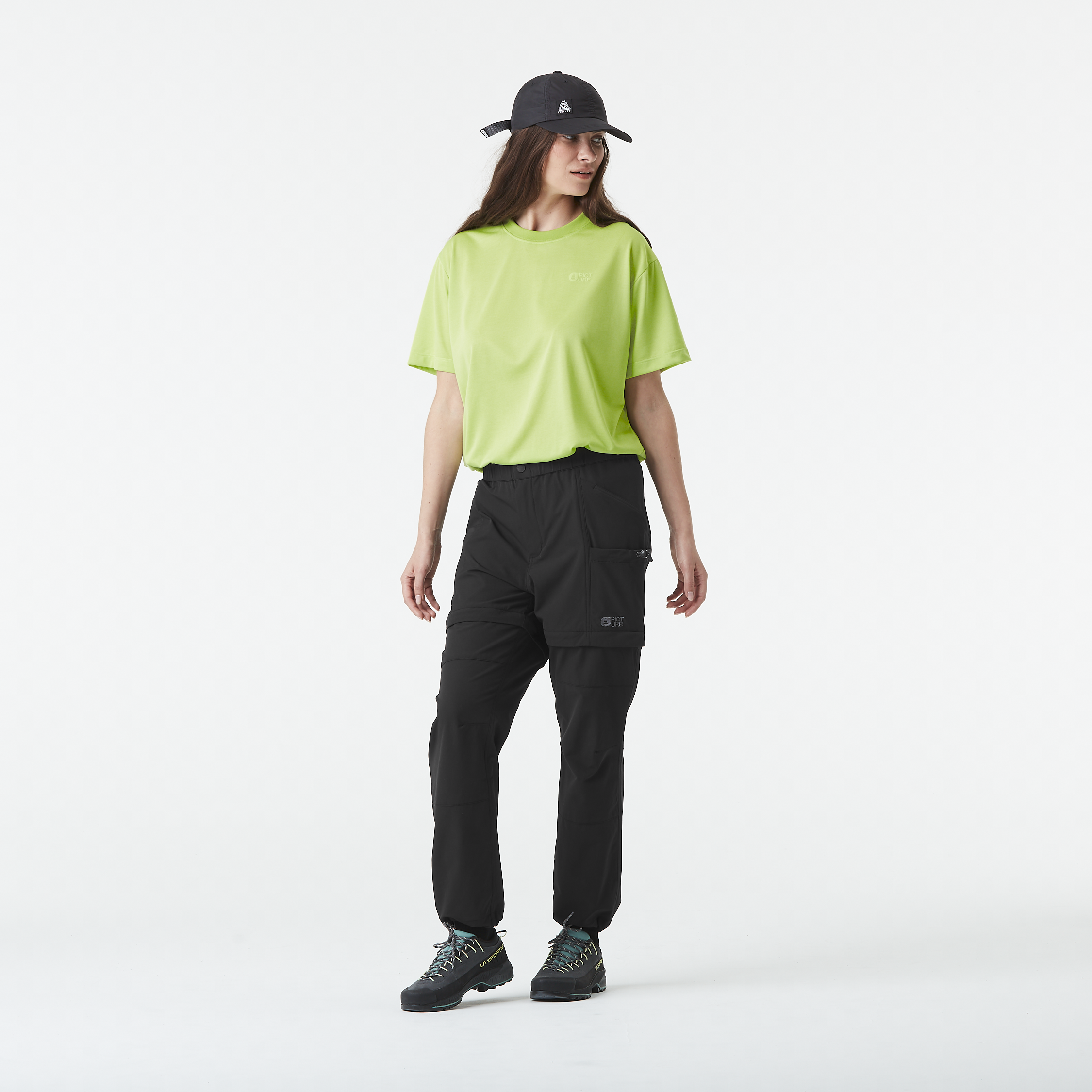 OUTIF W 2IN1 STRETCH PANT Black