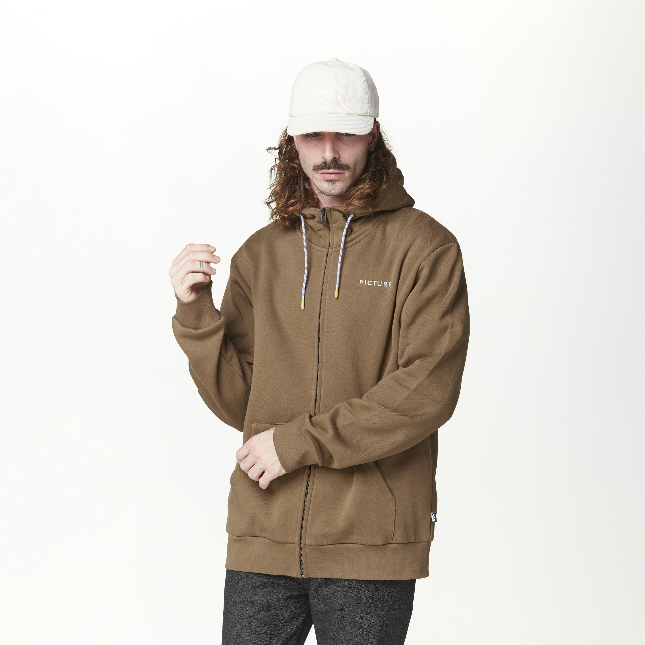 Outdoor lifestyle KENOMA ZIP HOODIE Bison