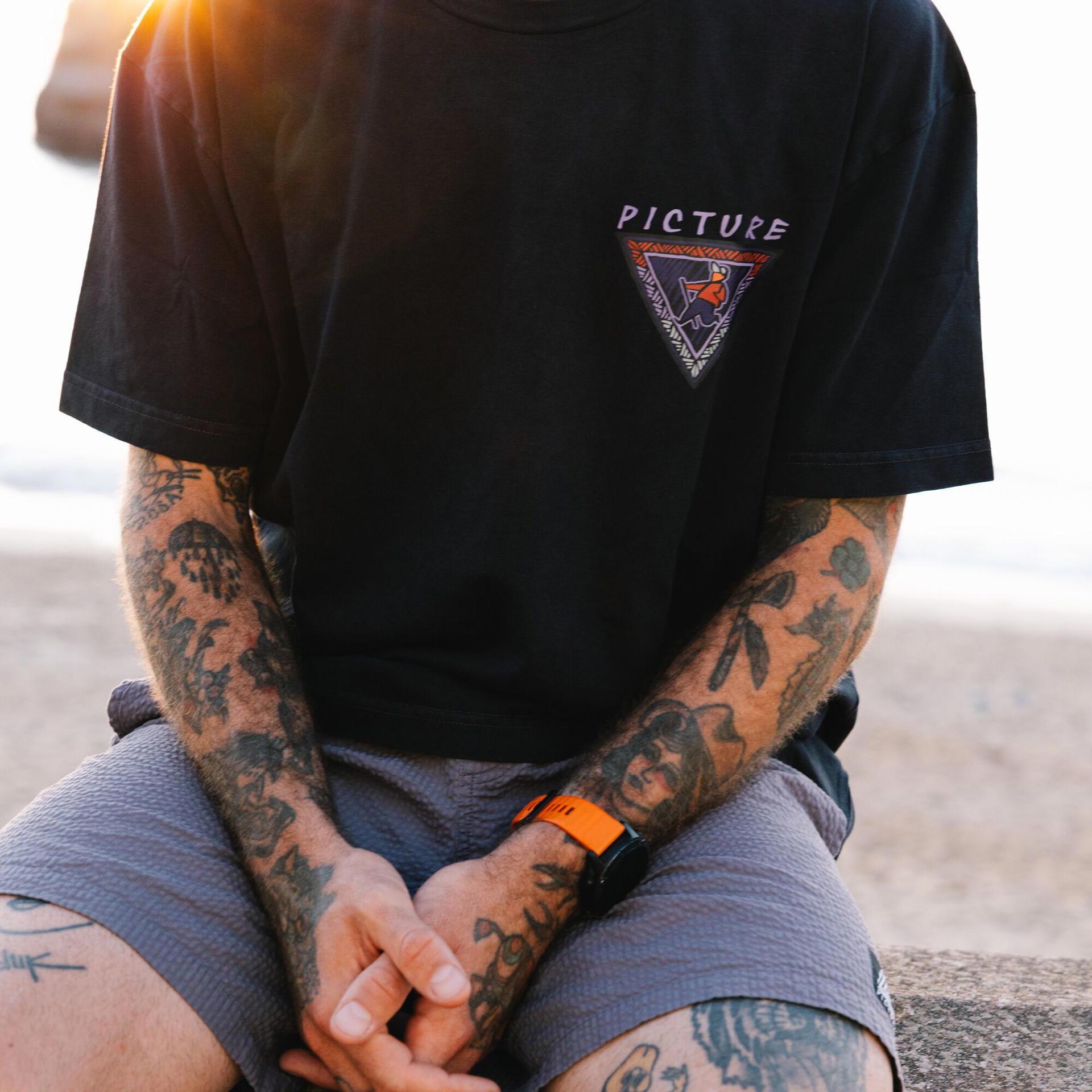CHILANKO TEE Black Washed