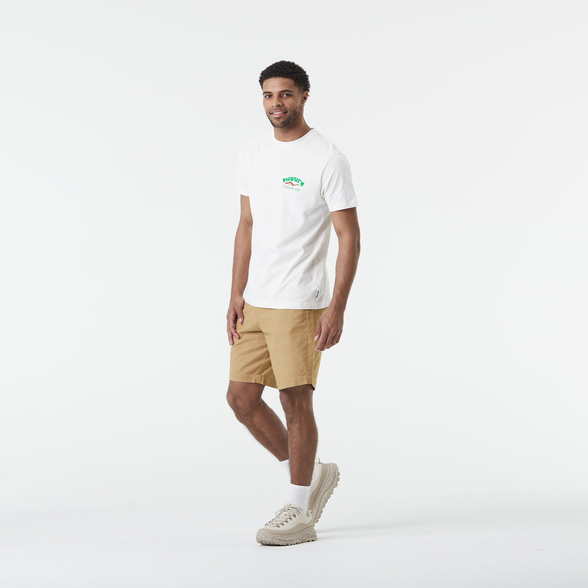 D&S HALF DOME TEE Natural White