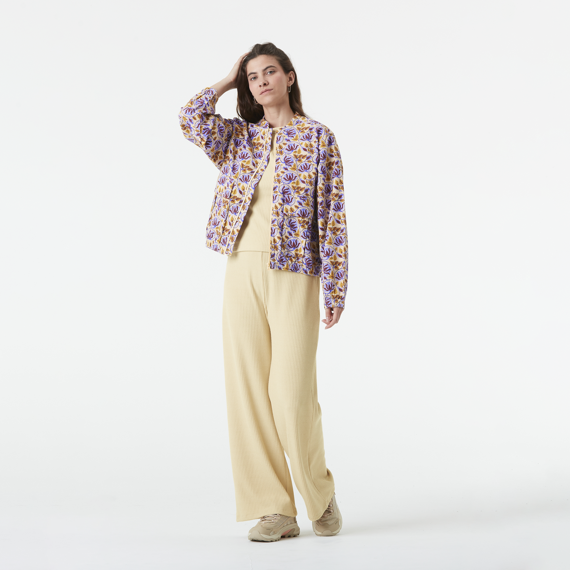 SERENATA PRINTED JKT Alpine Thistle Print