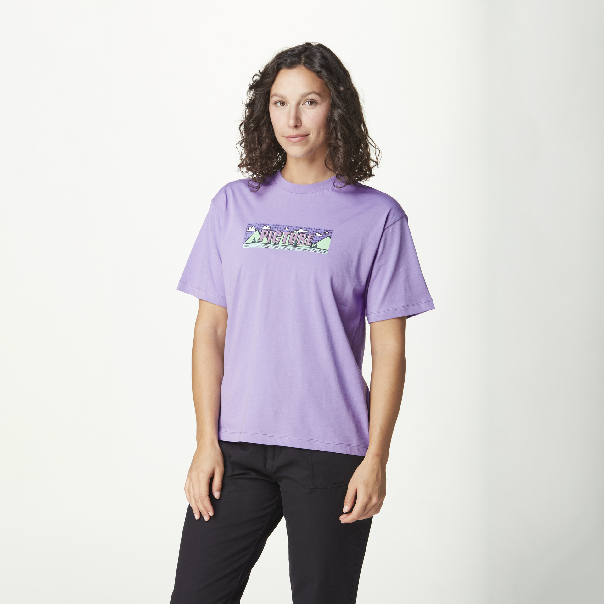 Outdoor lifestyle OMII TEE Paisley Purple