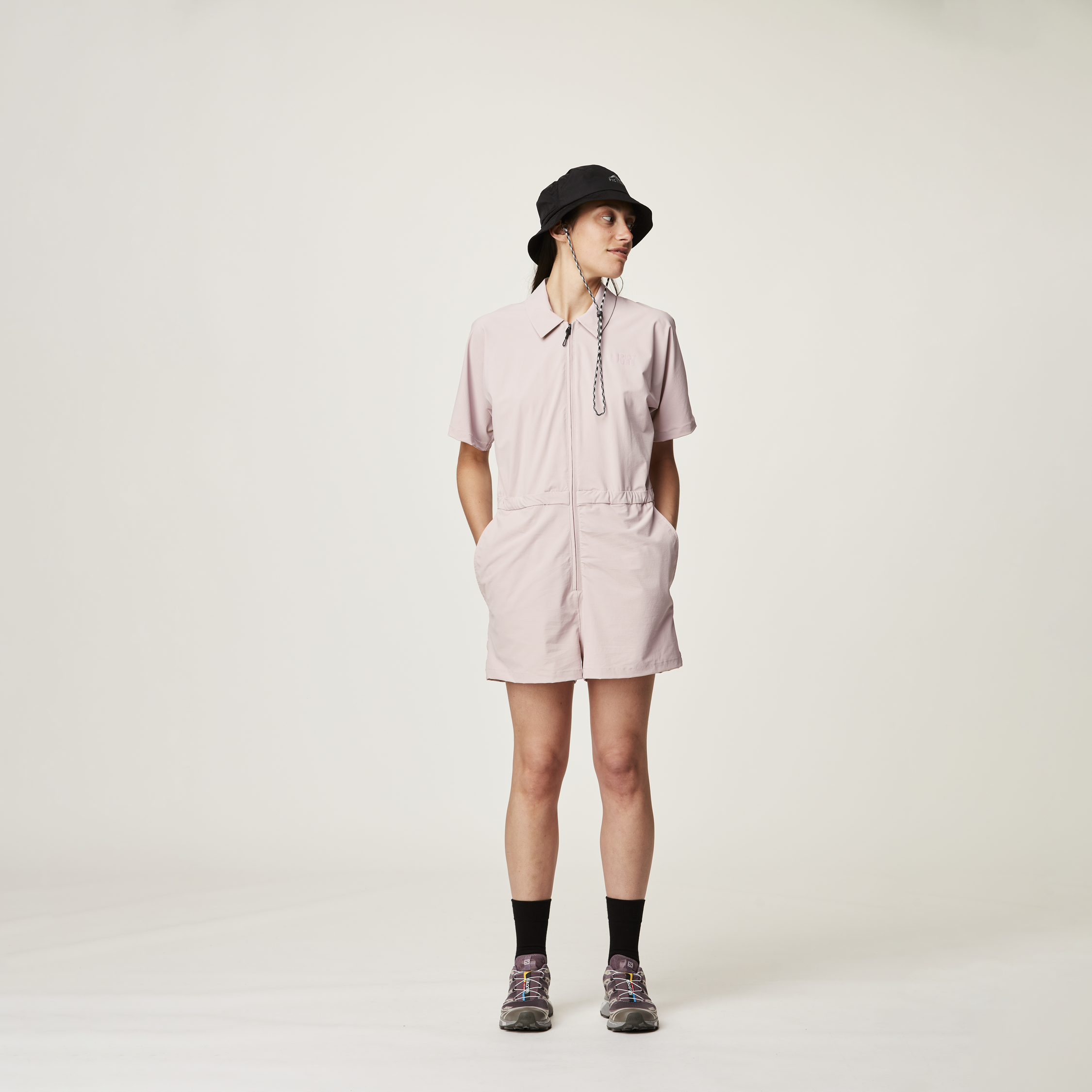 GENOHAS STRETCH JUMPSUIT Shadow gray