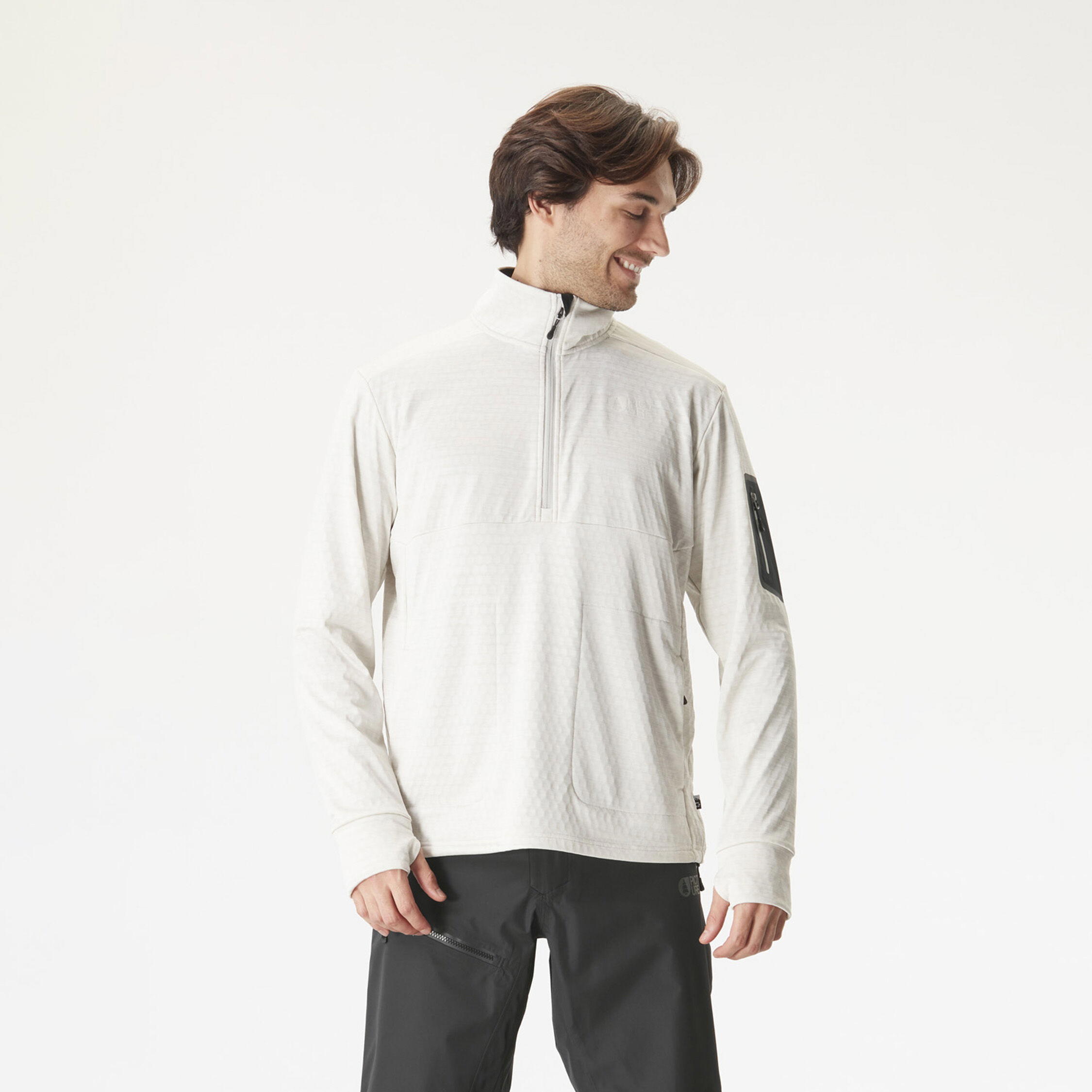 BAKE GRID 1/4 FLEECE Harbor Grey