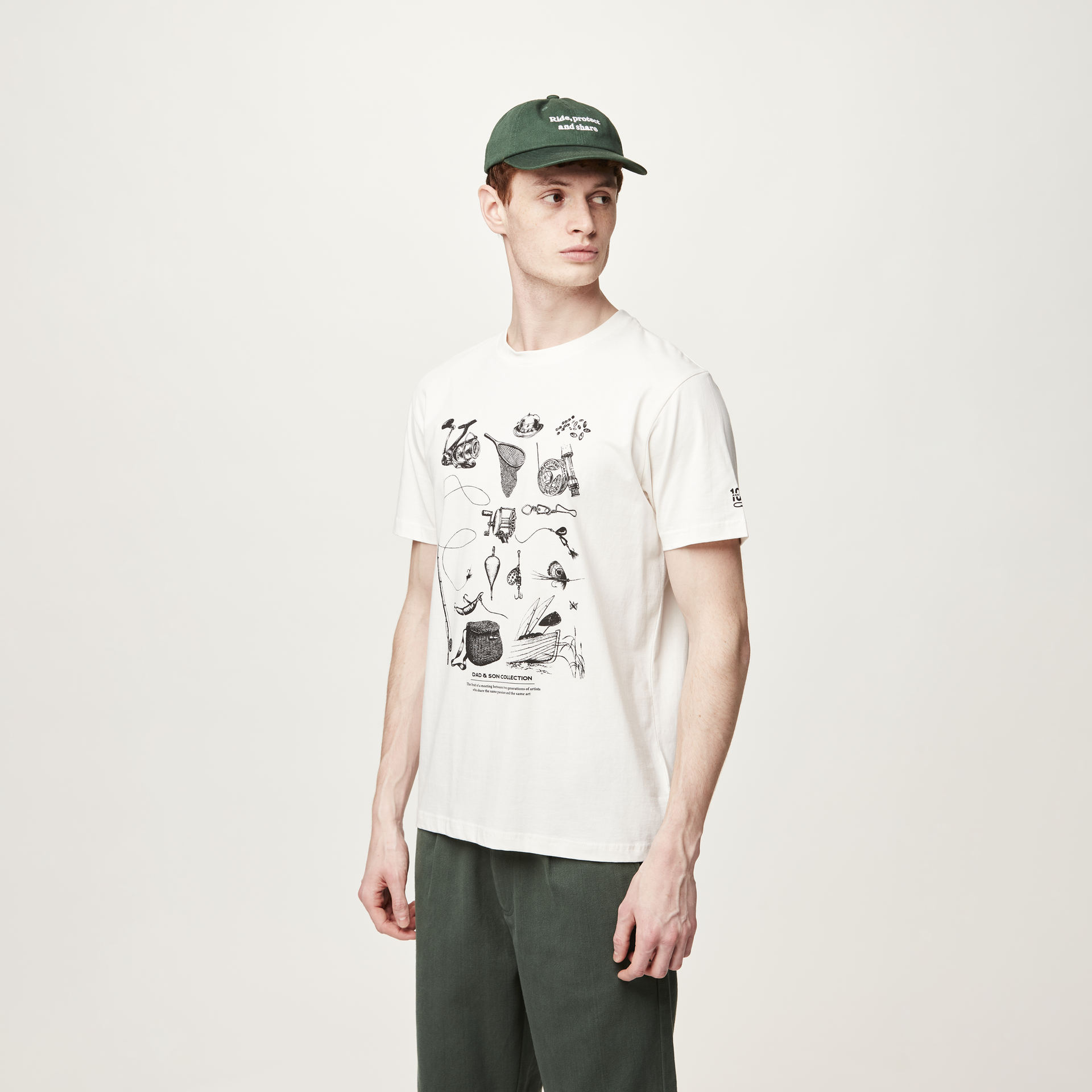 T-shirts D&S ROD TEE Natural White