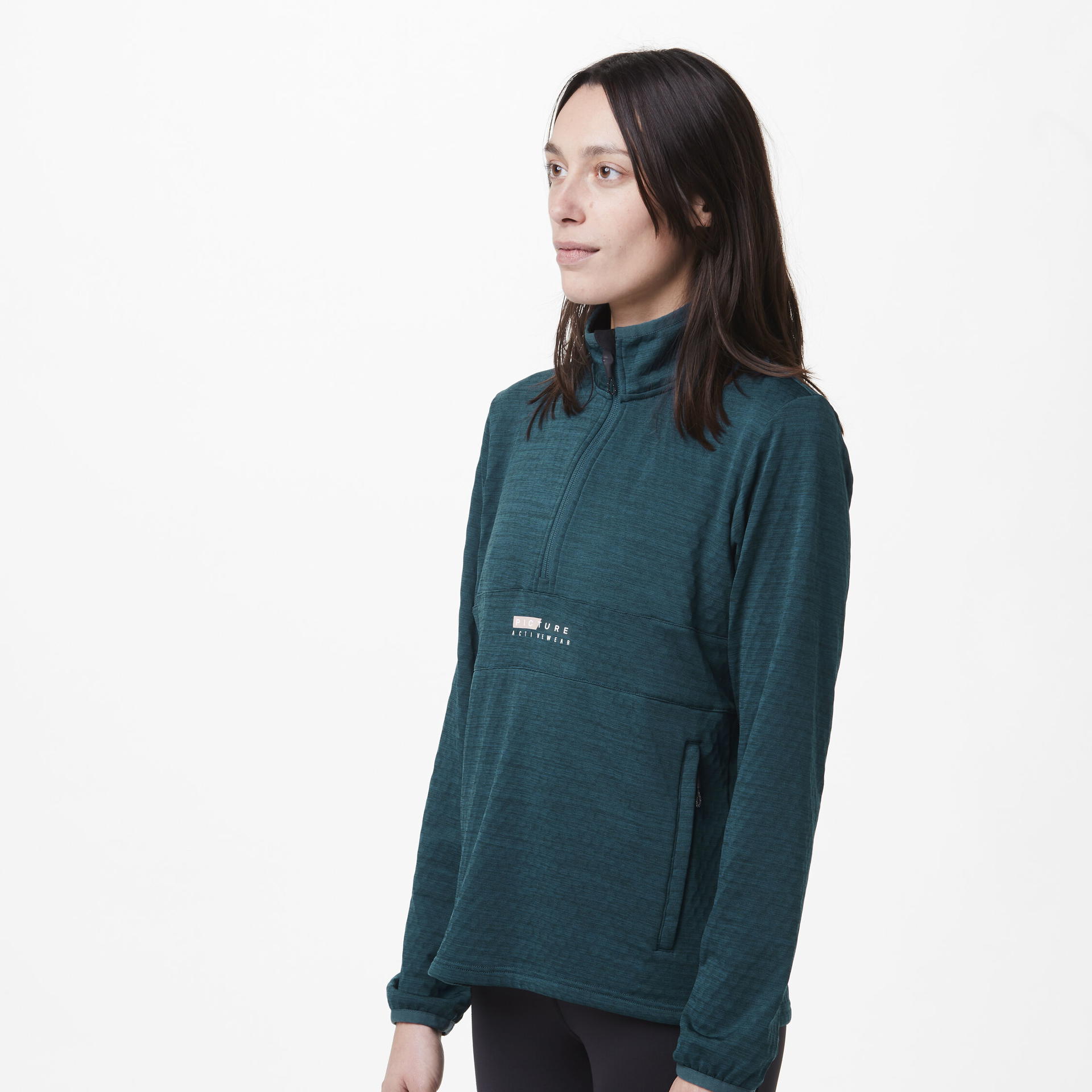 Midlayers TAHITA 1/4 GRID FLEECE Deep Water