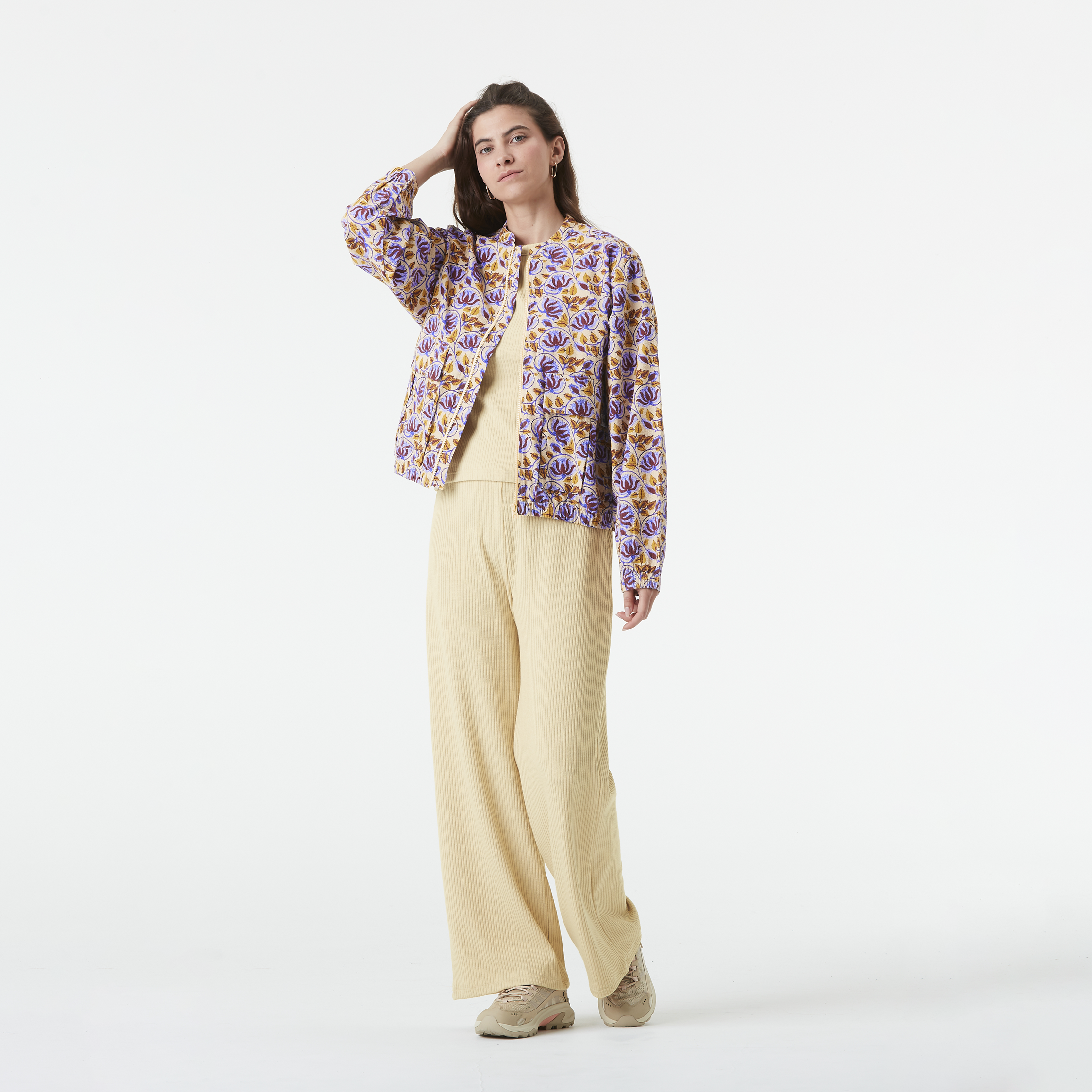 SERENATA PRINTED JKT Alpine Thistle Print