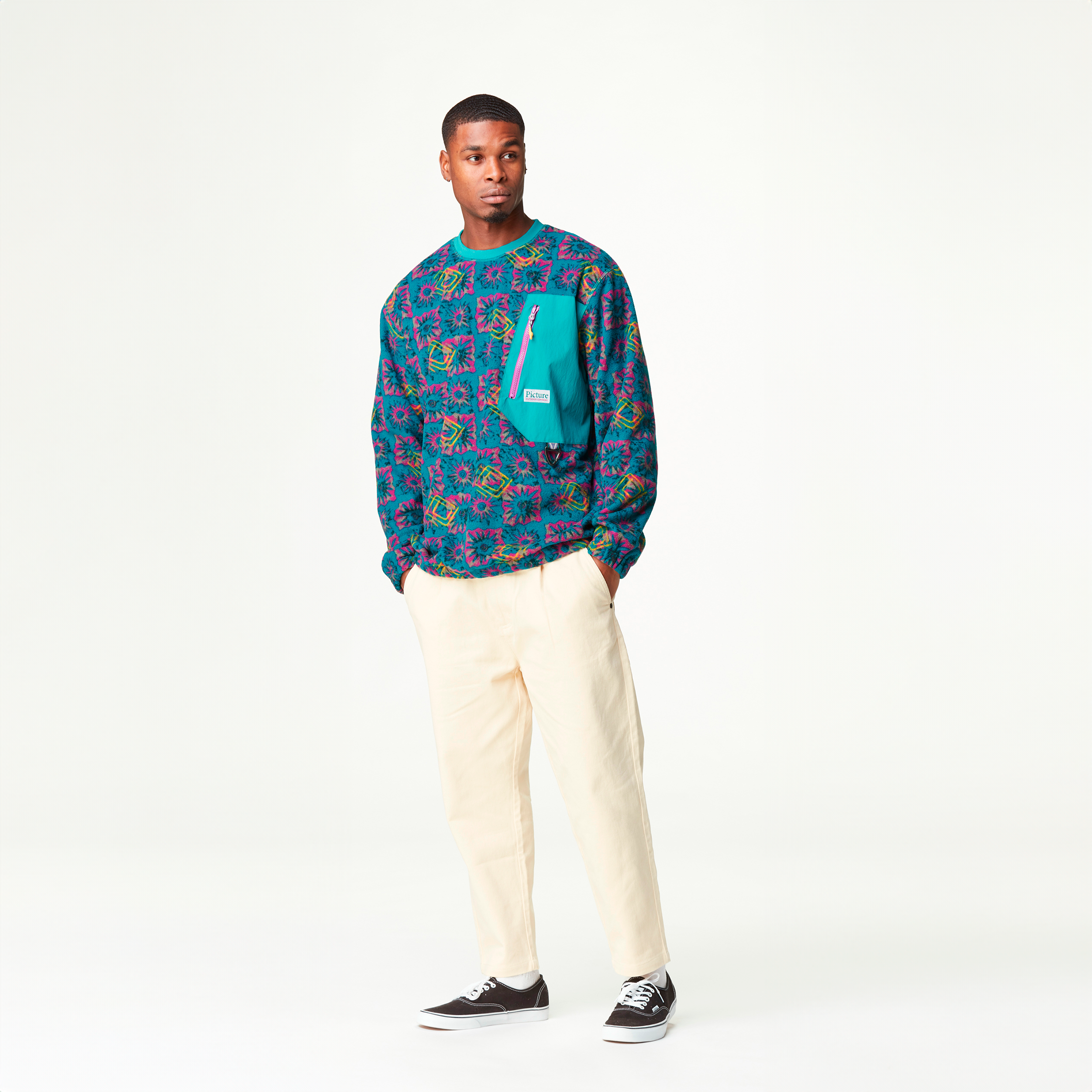KIVARO FLEECE CREW Fizzy Print