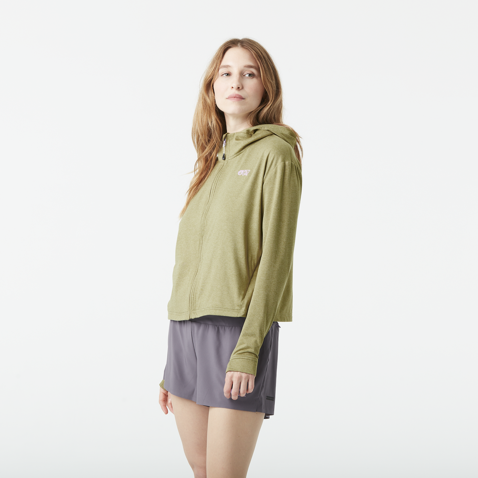 Hiking SHARI W ZIP TECH HOODIE Aloe