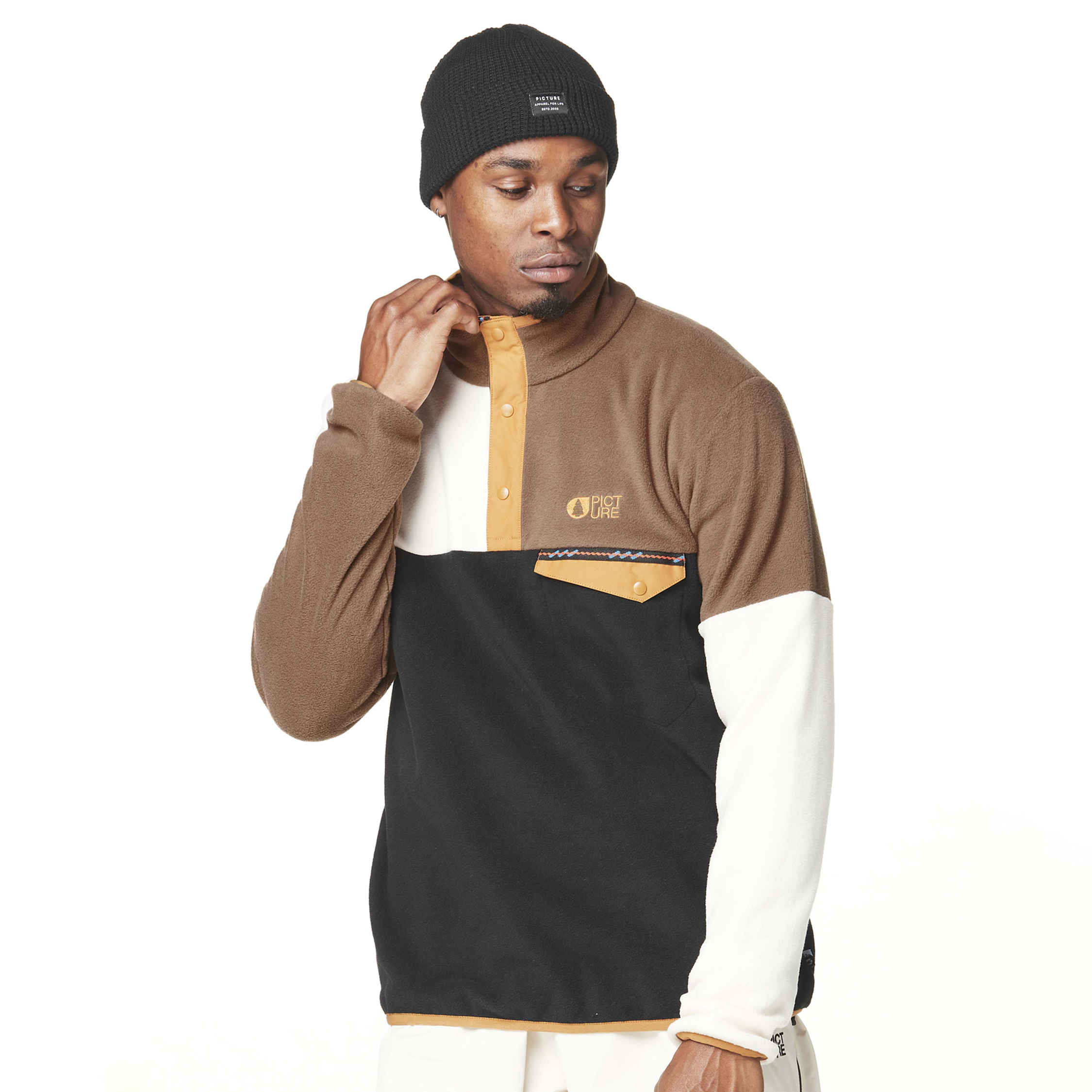 Activities ARCCA 1/4 FLEECE Black Vanilla Cocoa Br