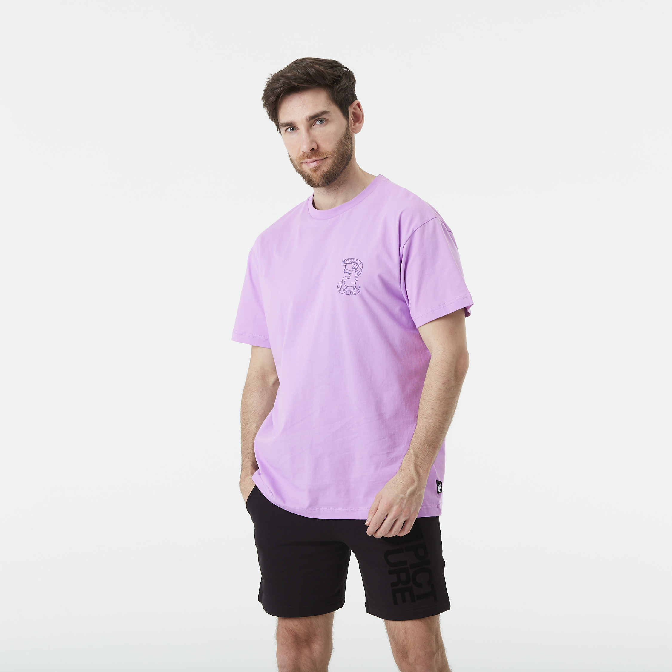 New collection men TERRA TEE Sheer Lilac