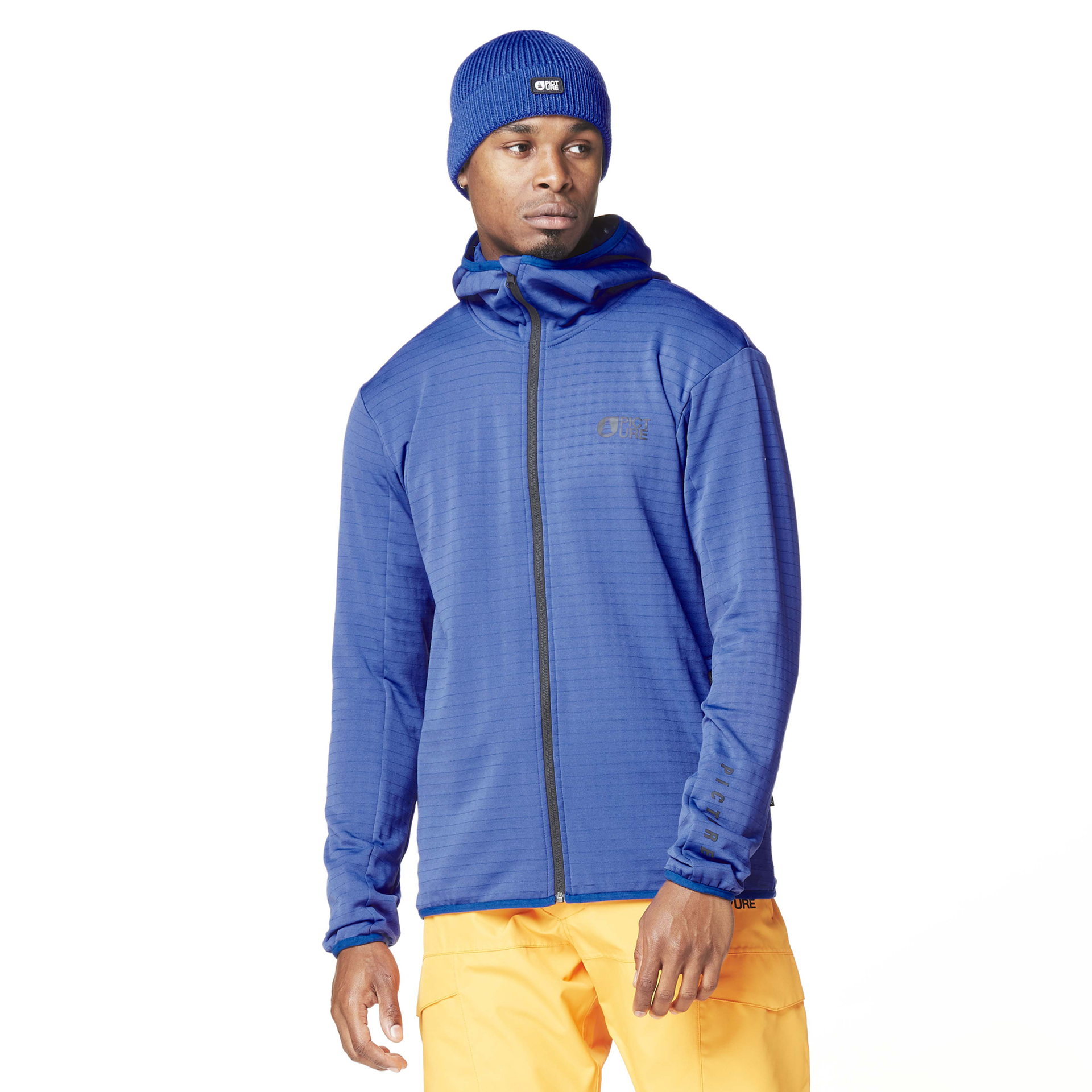 Midlayers BAKE GRID FZ FLEECE Deep Ultramarine