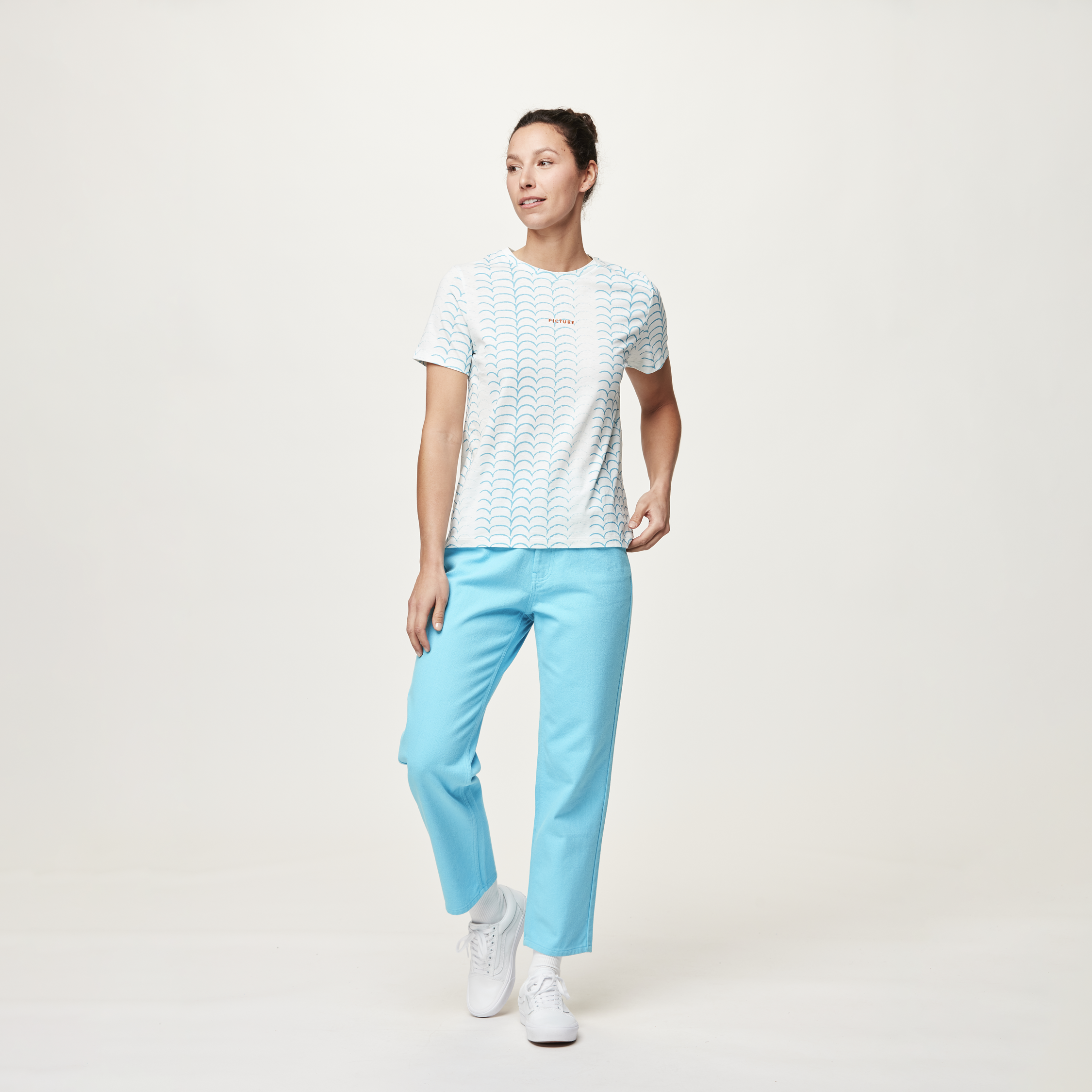 AULDEN TEE Water Stripes Print