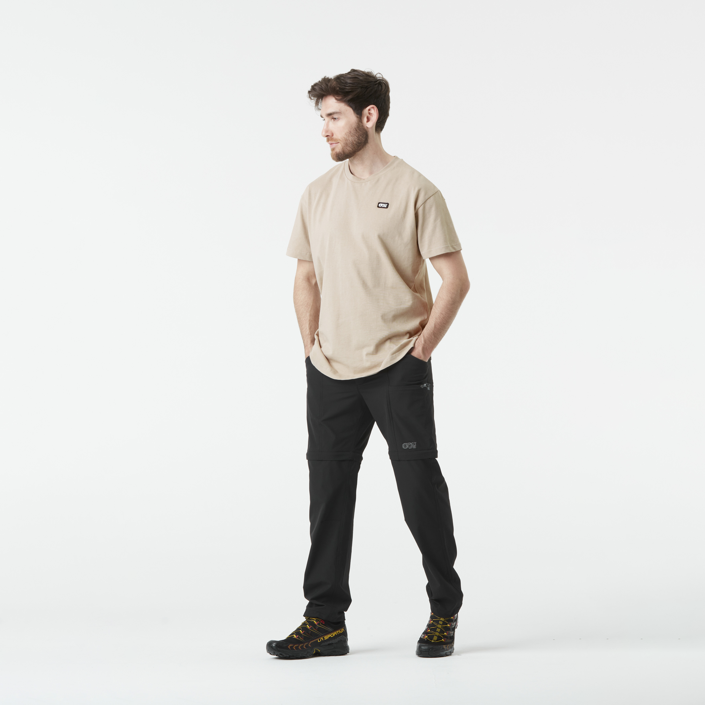 OUTIF 2IN1 STRETCH PANTS Black