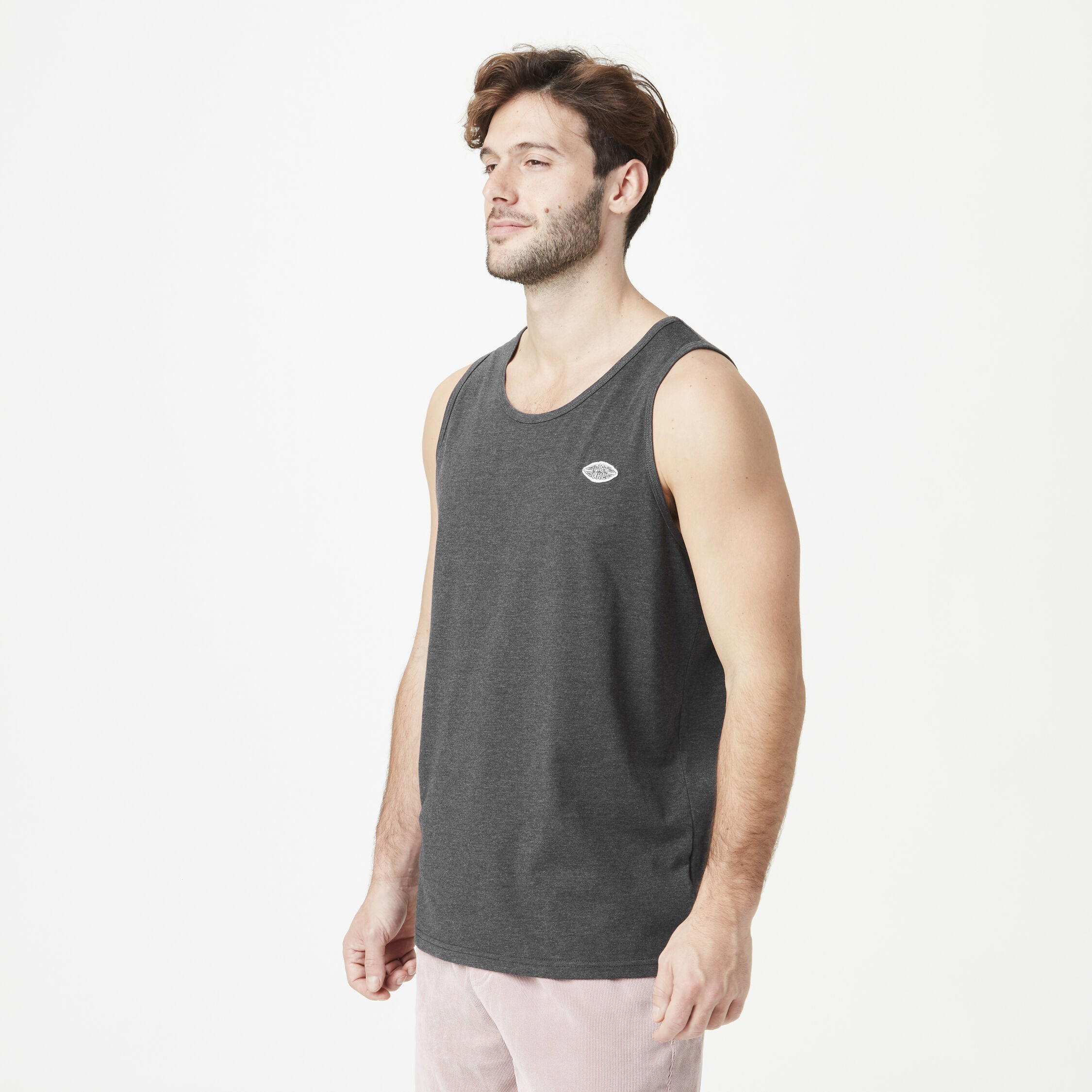 Men SURFO TANK Dark Grey Melange