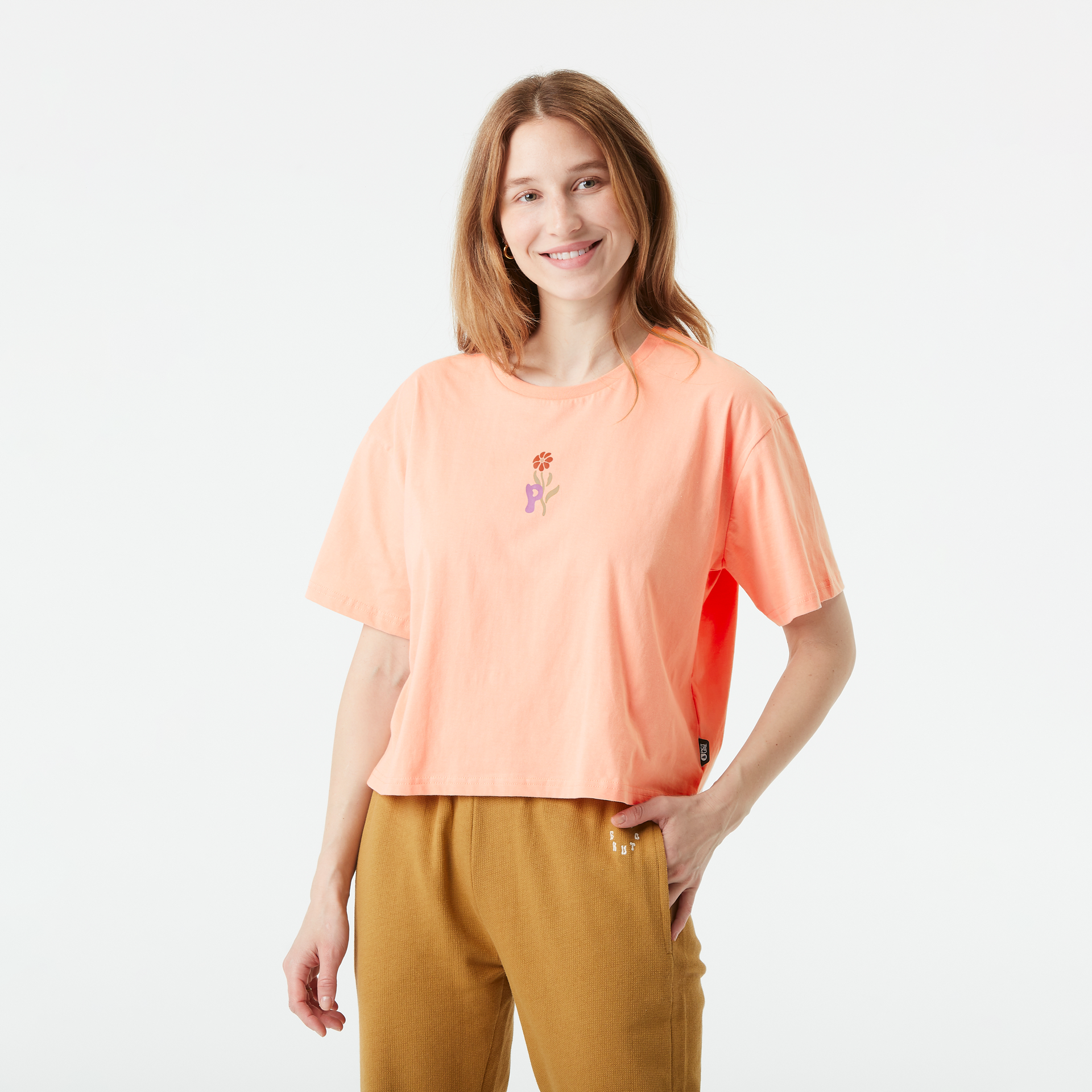 Outdoor lifestyle KEYNEE LONG TEE Coral Pink