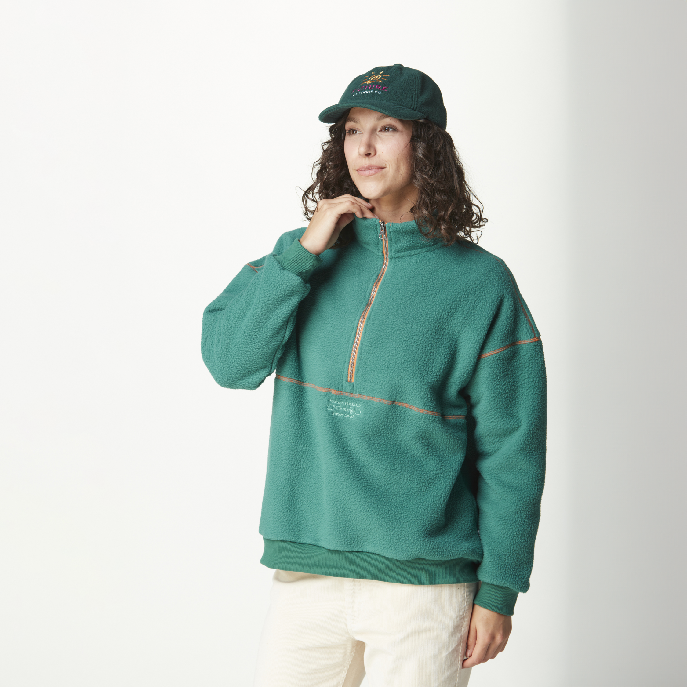 Sweats & hoodies CYLLA 1/4 FLEECE Bayberry