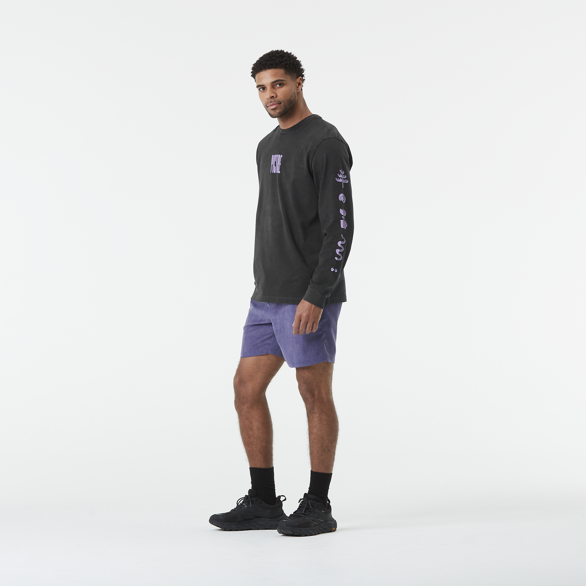 PEMBROKE LS TEE Black Washed