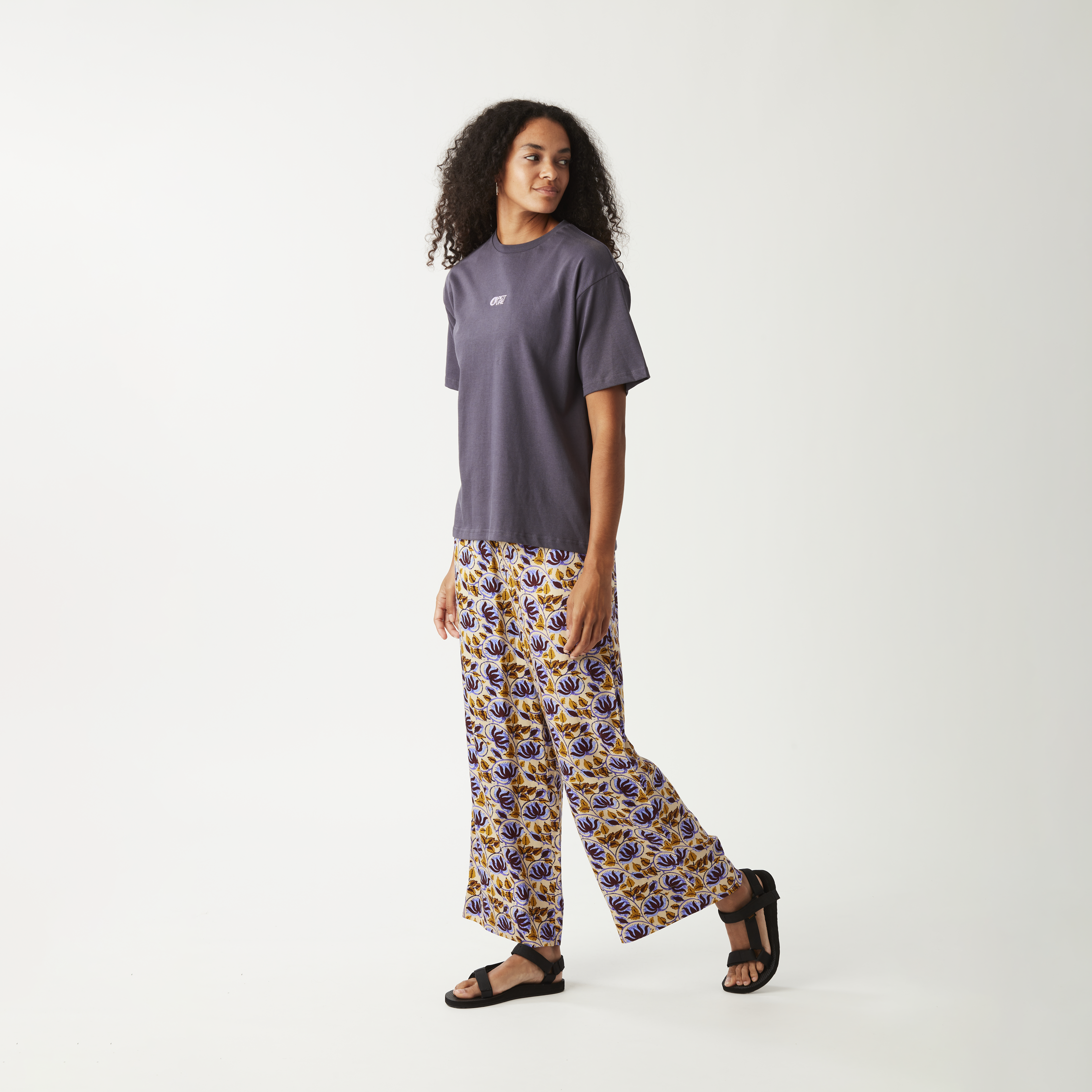 TYLITA PRINTED PANTS Alpine Thistle Print