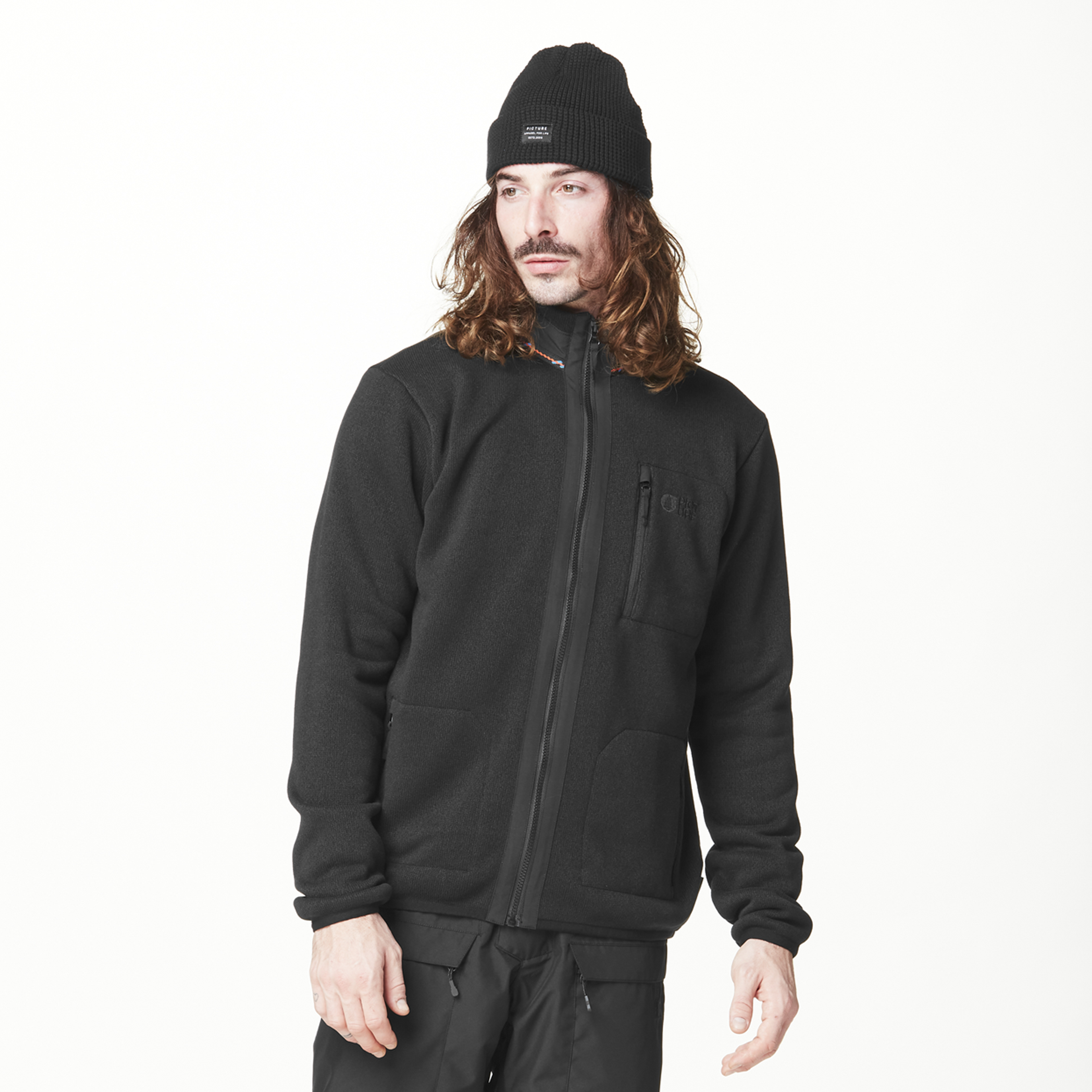 Jackets DAUWY FZ FLEECE Black