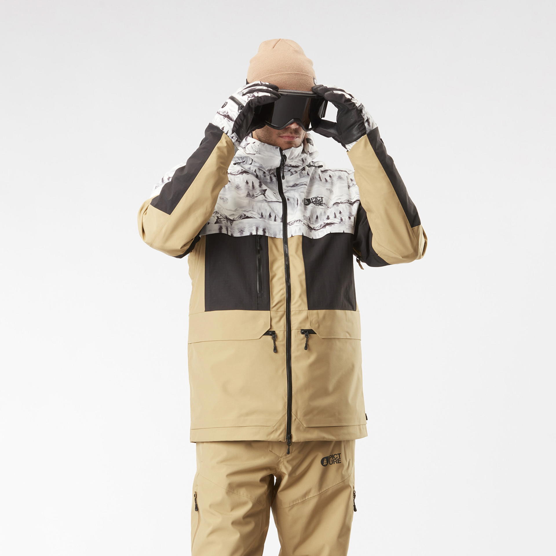 Ski jackets STONE PRINTED JKT Mood